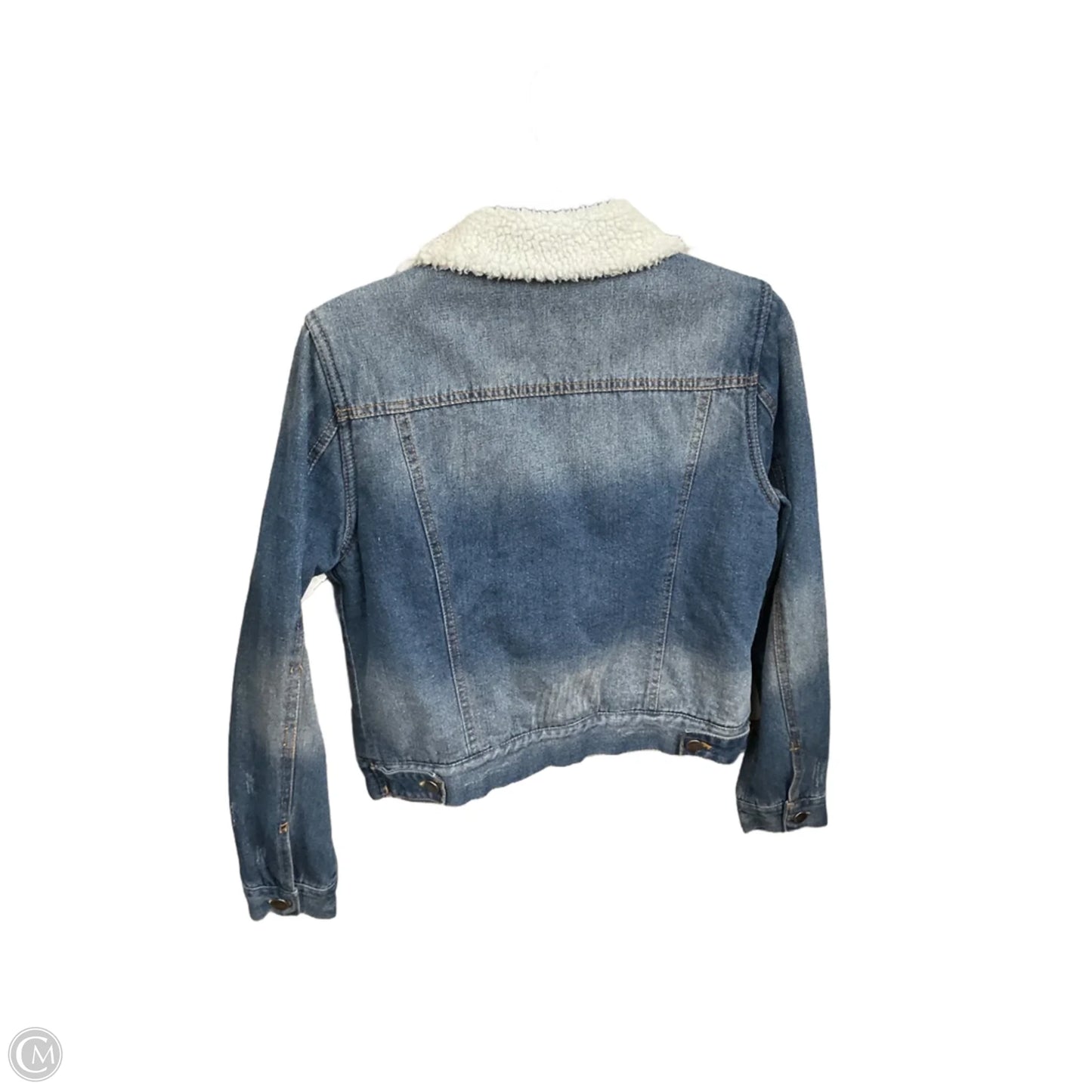 Jacket Denim By Clothes Mentor In Blue Denim, Size: M