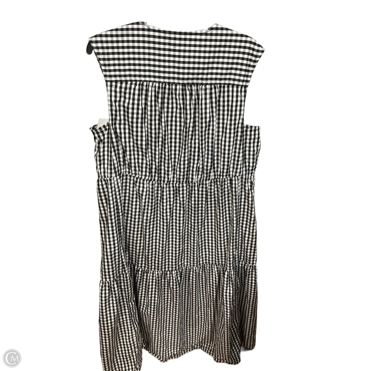 Dress Casual Maxi By Everlane In Checkered Pattern, Size: L