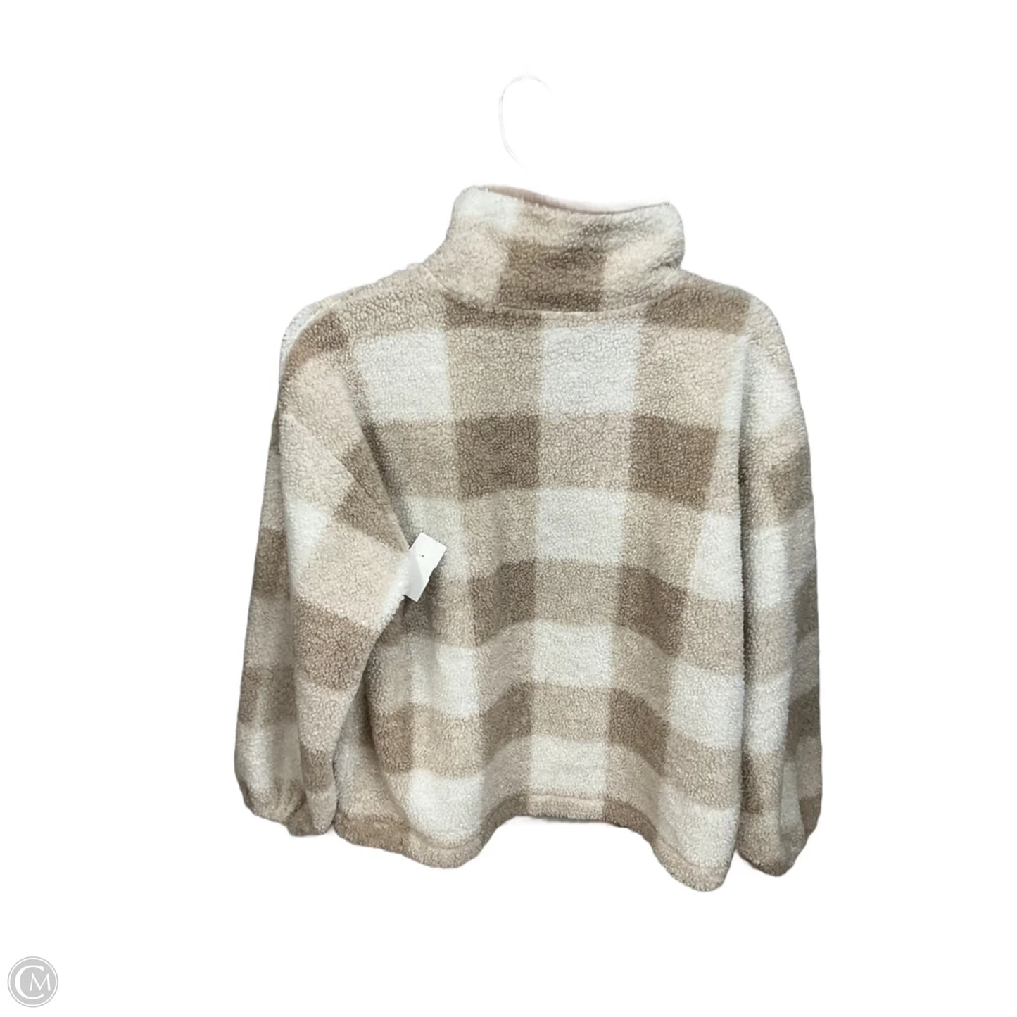 Athletic Fleece By Loft In Plaid Pattern, Size: M