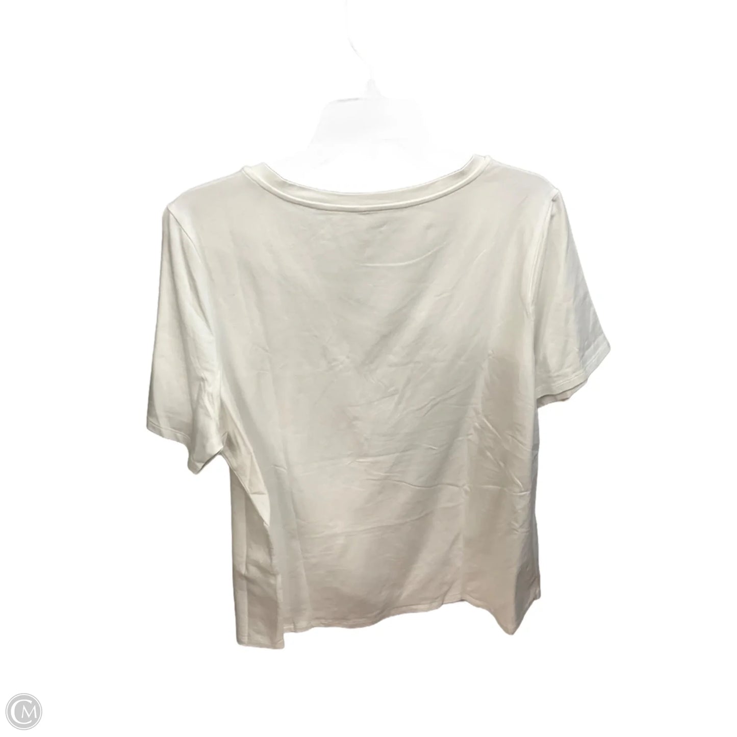 Top Short Sleeve By Cmf In White, Size: 1x