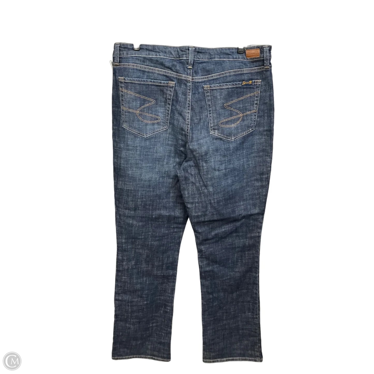 Jeans Boot Cut By Seven 7 In Blue Denim, Size: 16