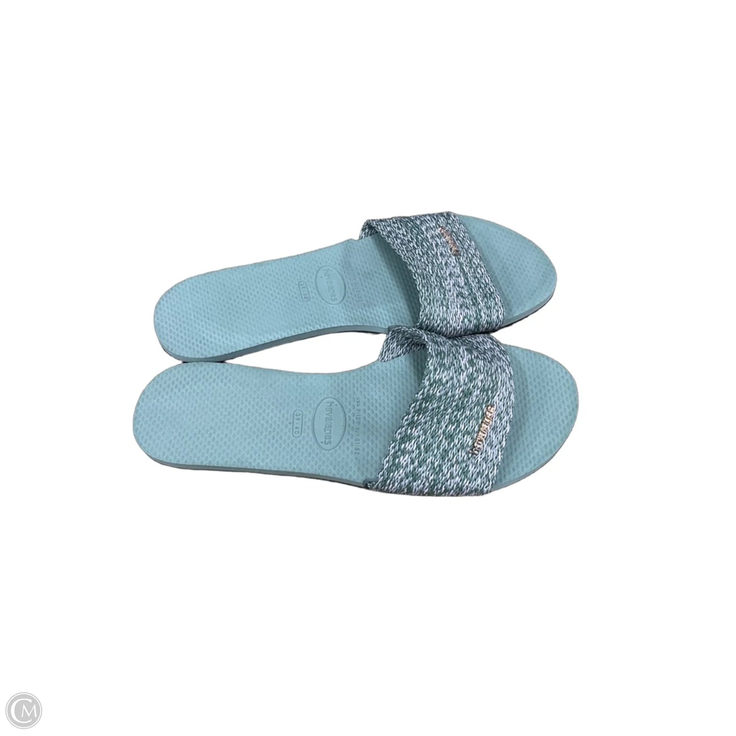 Sandals Flats By Havaianas In Green & Pink, Size: 8.5