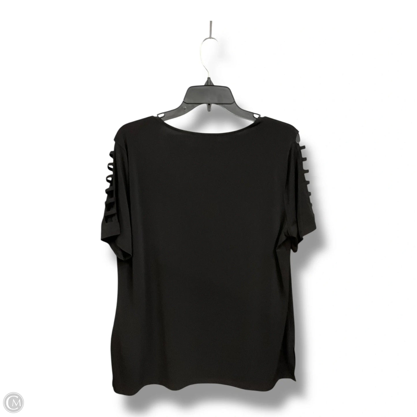 Top Short Sleeve By Michael By Michael Kors In Black, Size: Xl