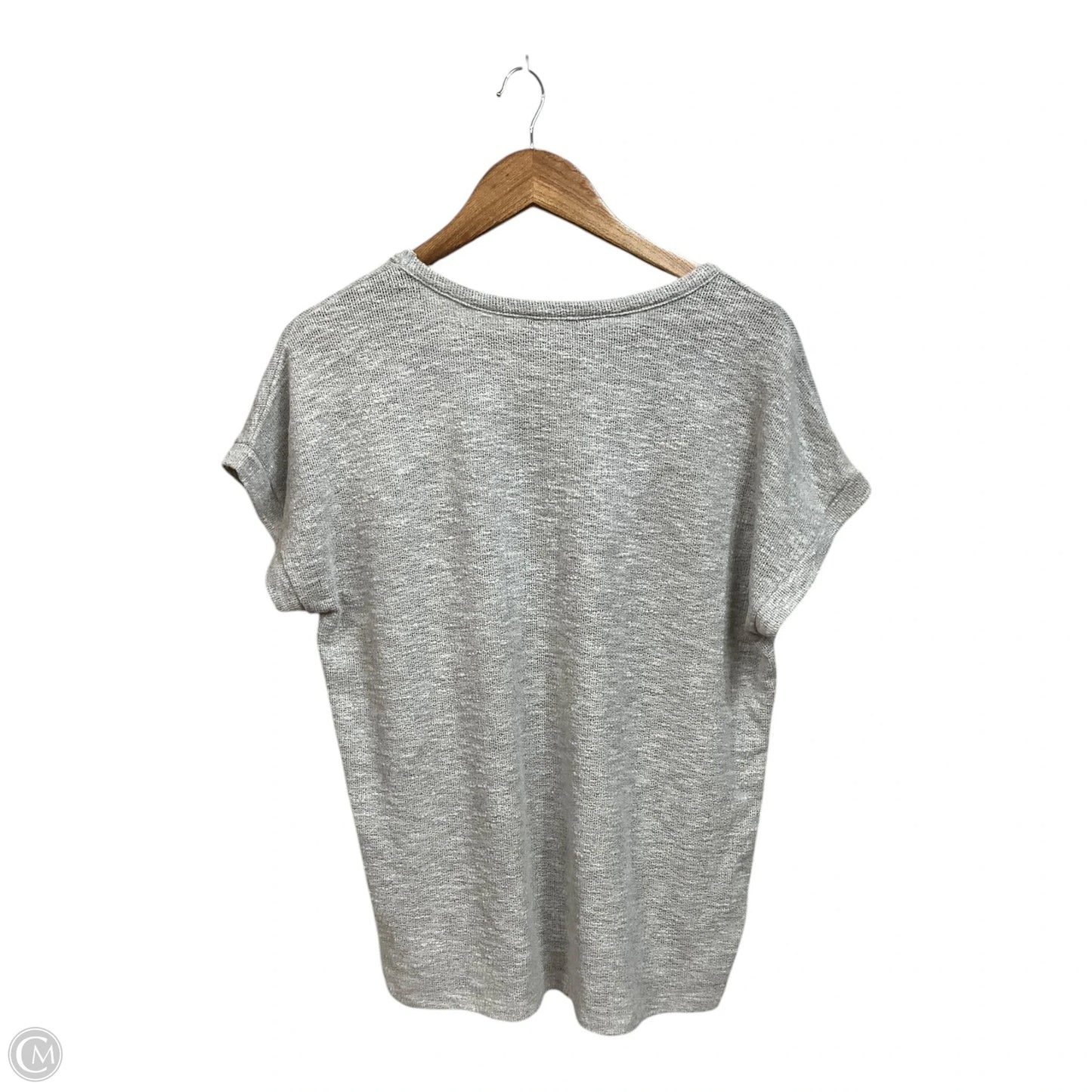 Top Short Sleeve By Pink Clover In Grey, Size: L