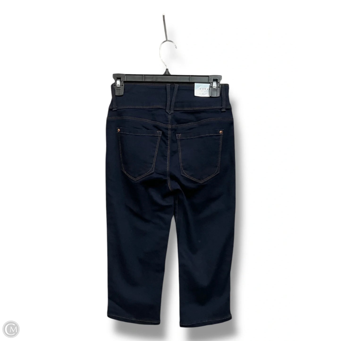 Capris By Curve Appeal In Blue Denim, Size: 2