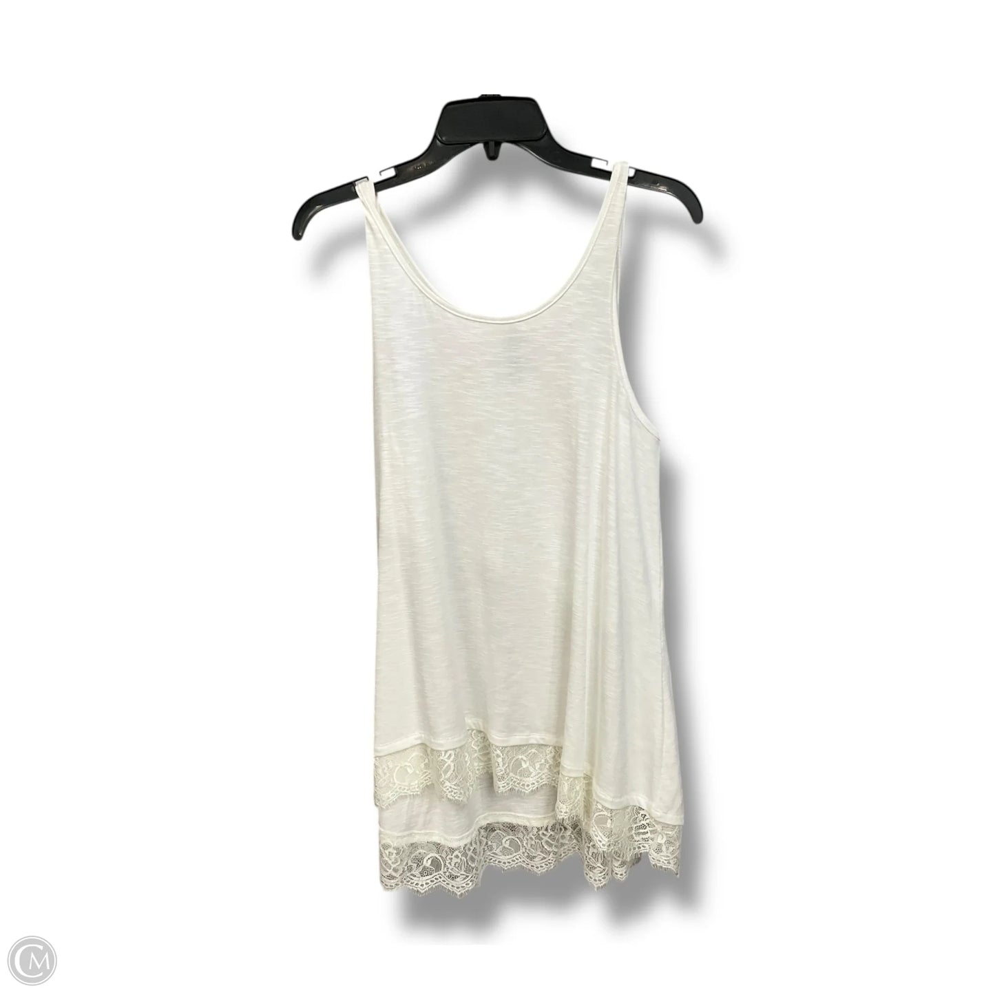 Top Sleeveless By Massini In Ivory, Size: M