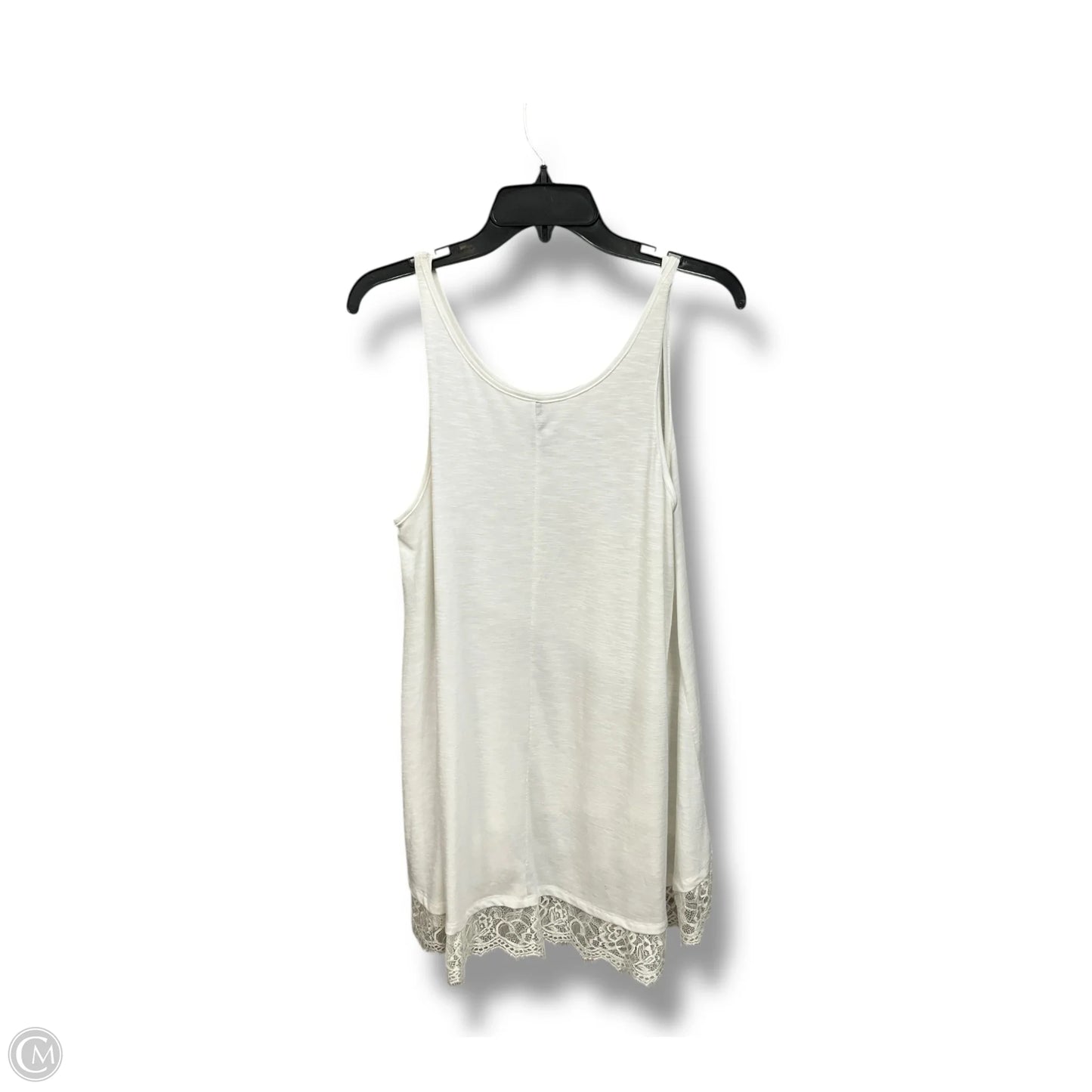 Top Sleeveless By Massini In Ivory, Size: M