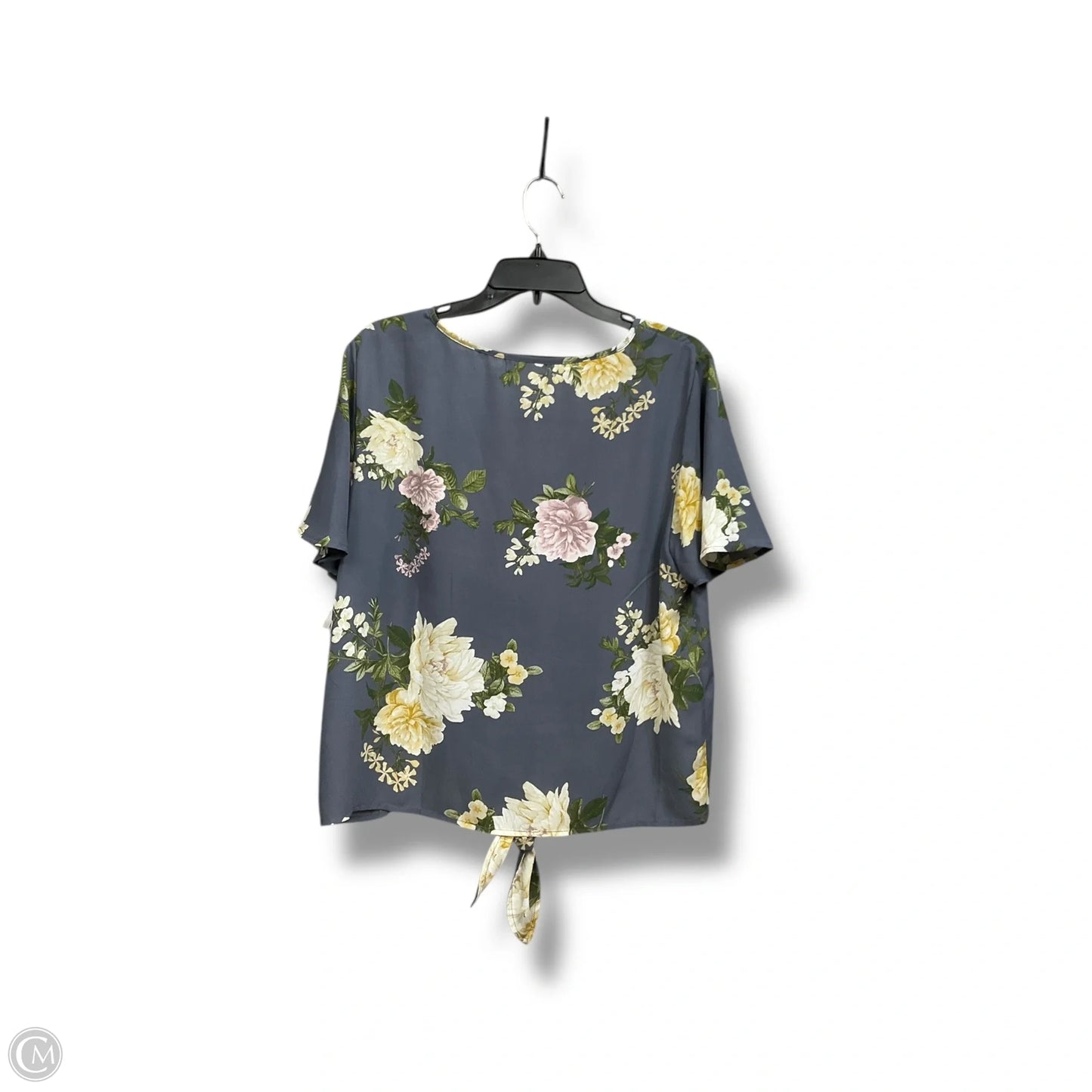 Blouse Short Sleeve By Cme In Floral Print, Size: L