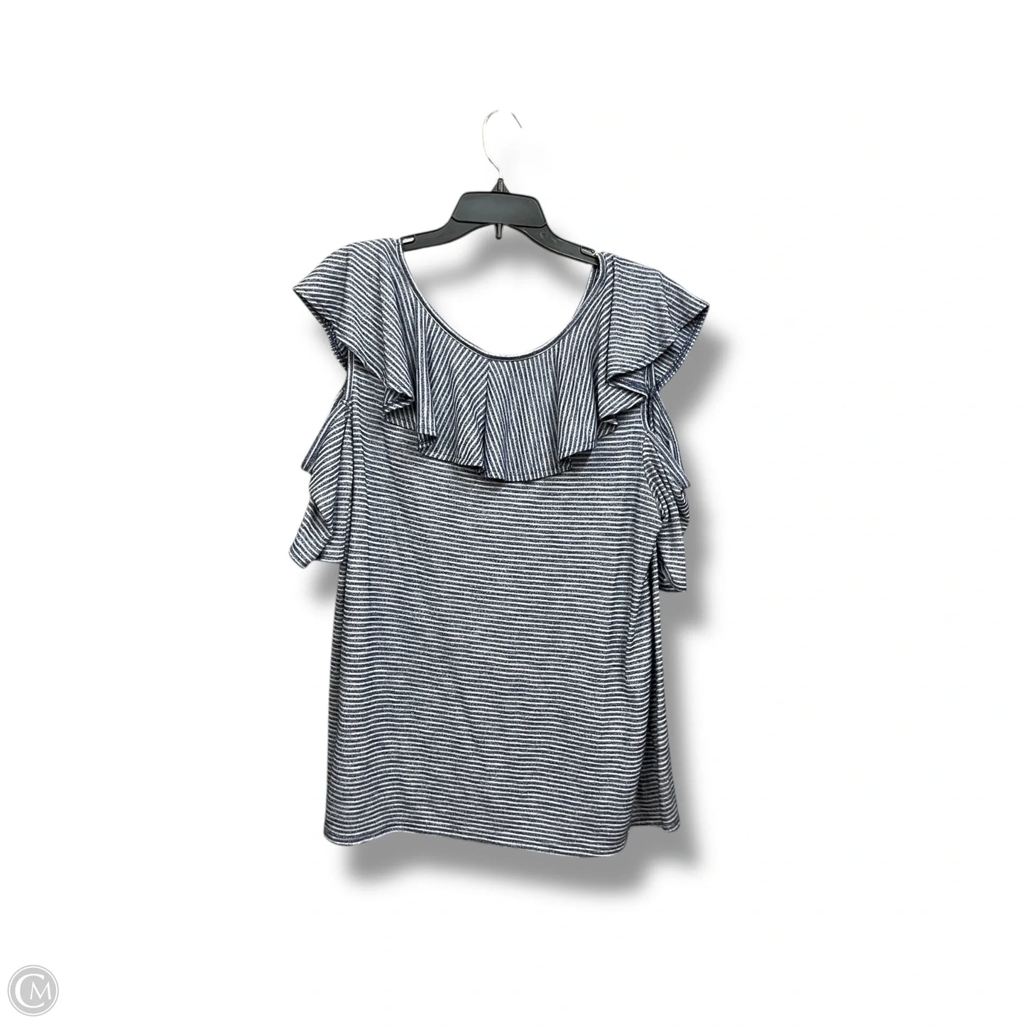 Top Short Sleeve By Lane Bryant In Striped Pattern, Size: 2x