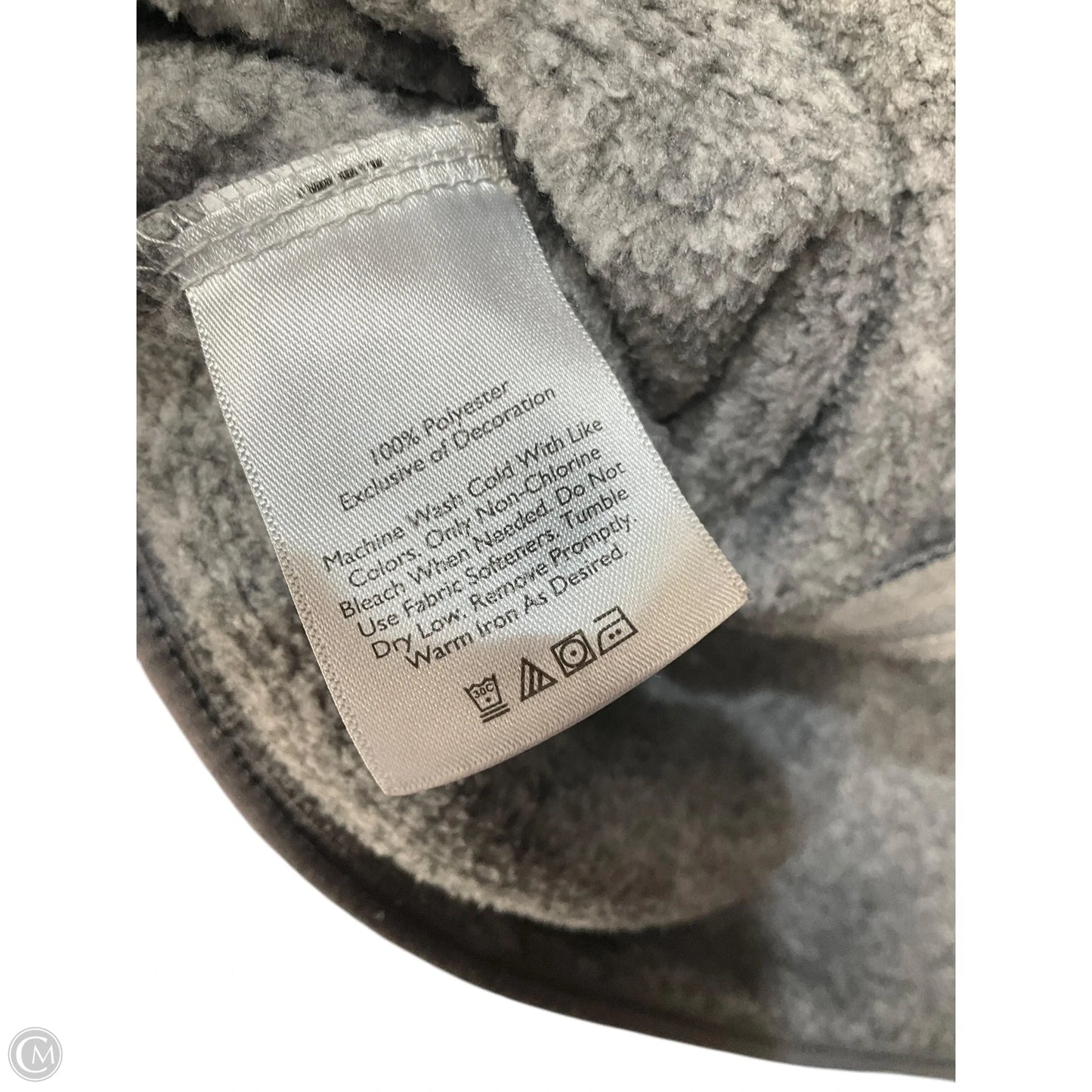 Athletic Jacket By Eddie Bauer In Grey, Size: L