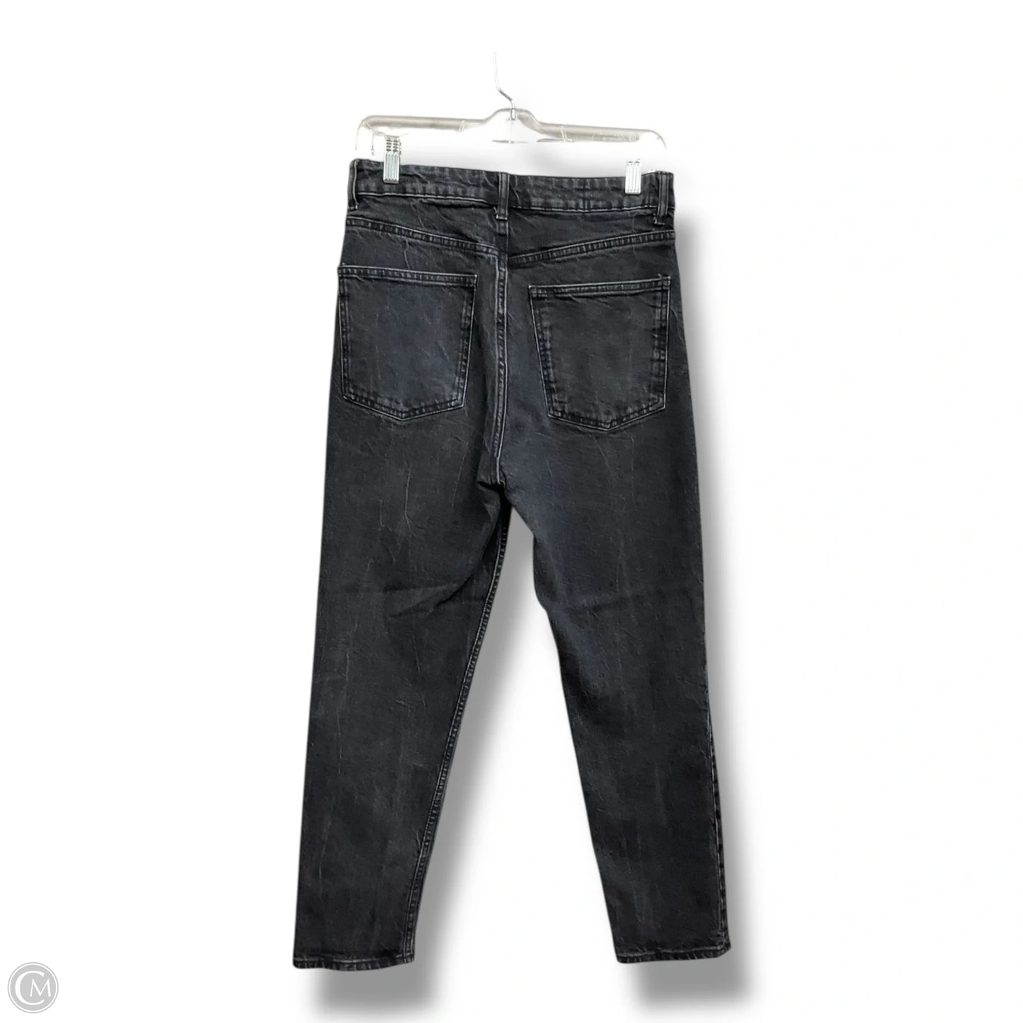 Jeans Straight By Zara In Black Denim, Size: 6