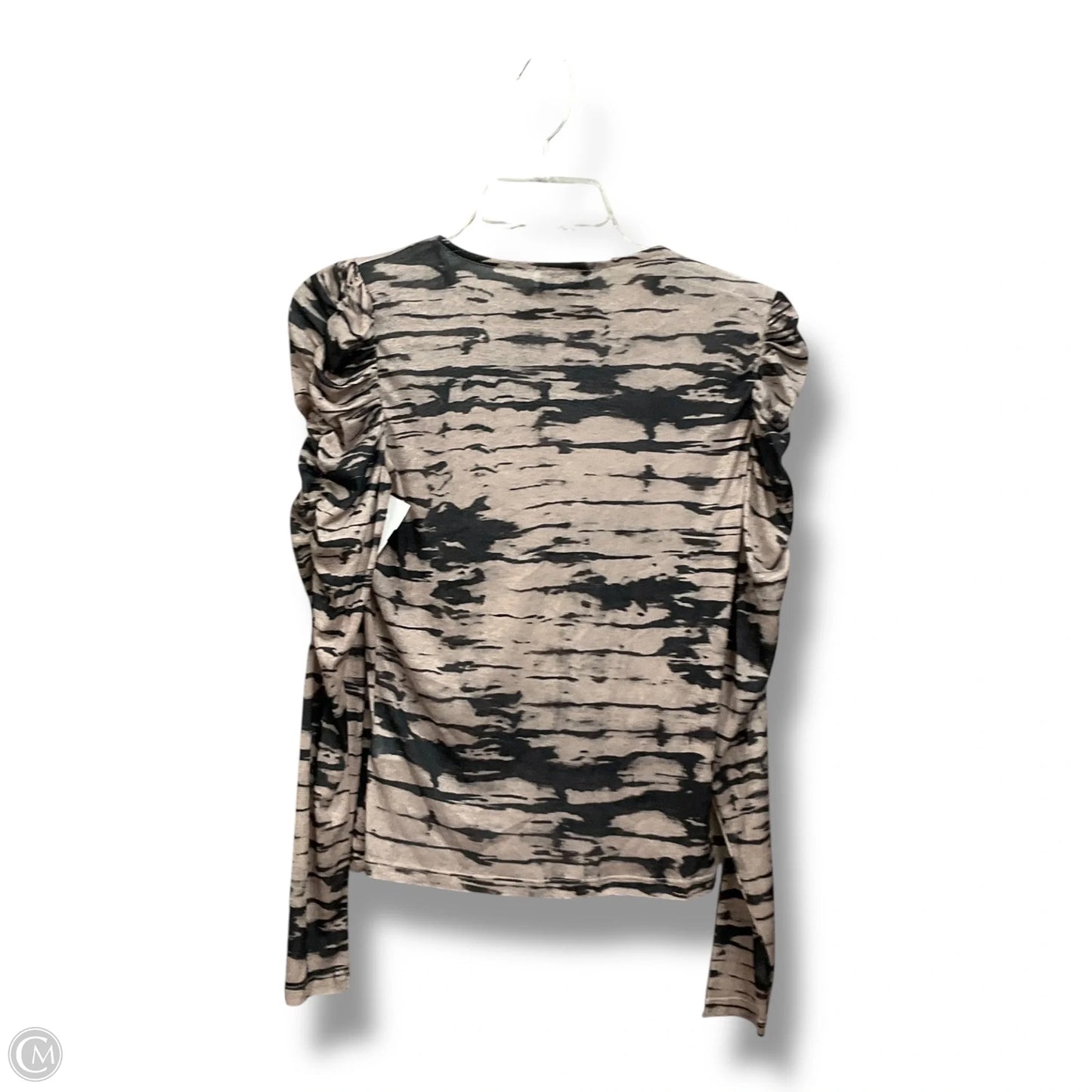 Top Long Sleeve By Clothes Mentor In Black & Brown, Size: S
