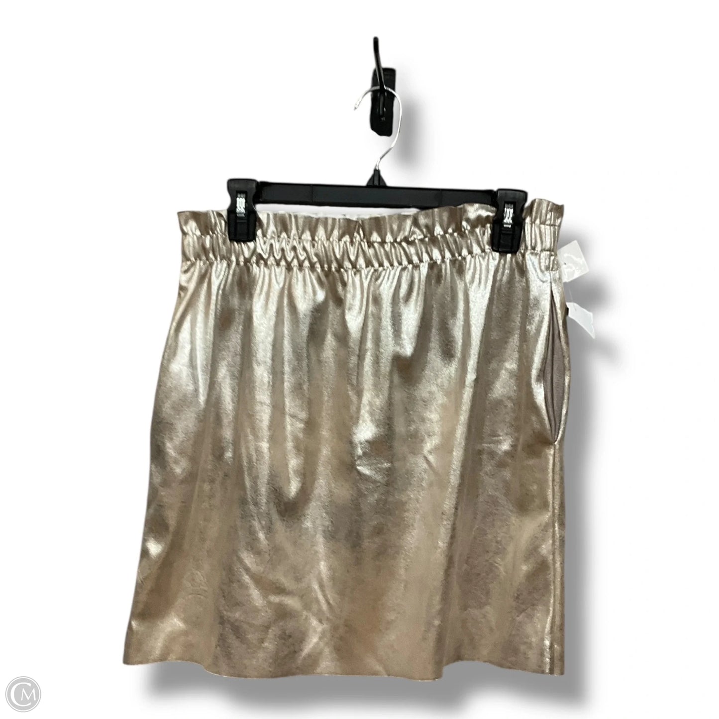 Skirt Midi By Zara In Gold, Size: L