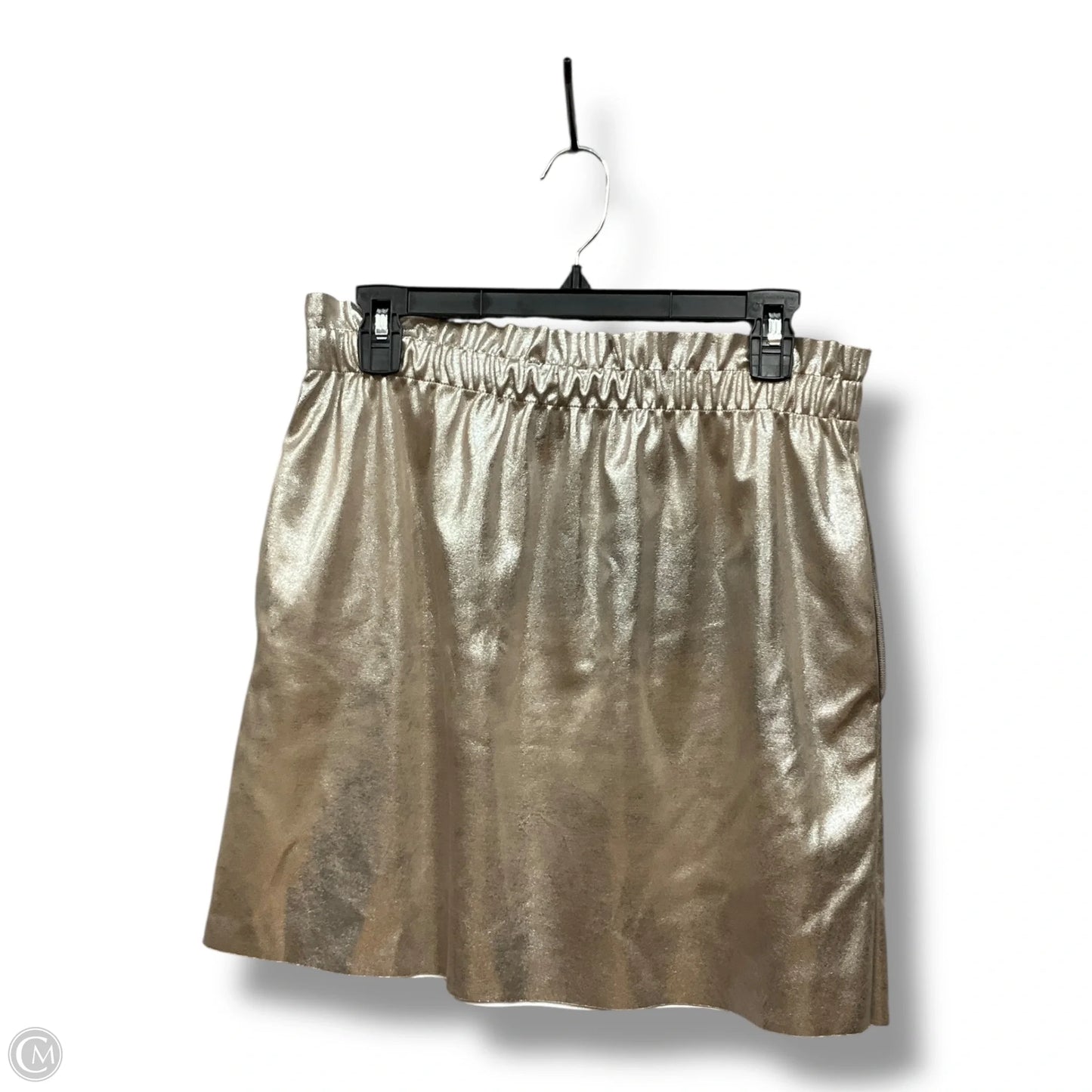 Skirt Midi By Zara In Gold, Size: L