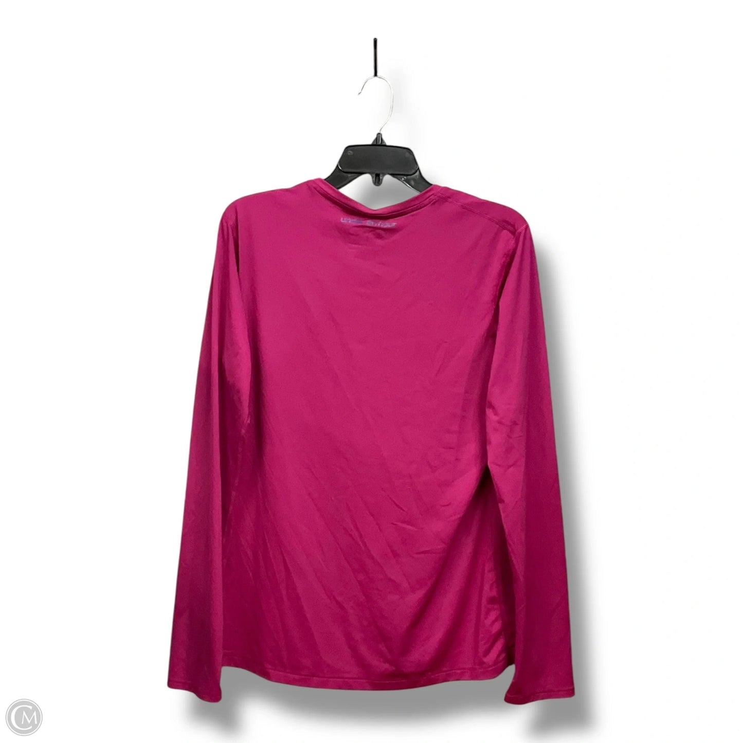 Athletic Top Long Sleeve Crewneck By Under Armour In Pink, Size: Xl