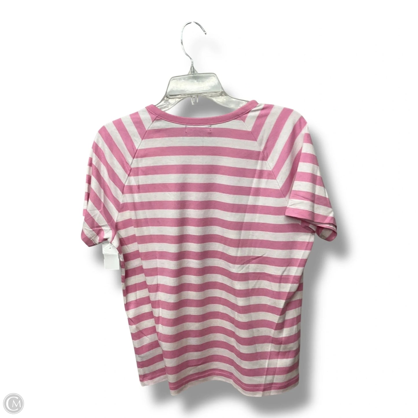Top Short Sleeve By Chaps In Striped Pattern, Size: Xl