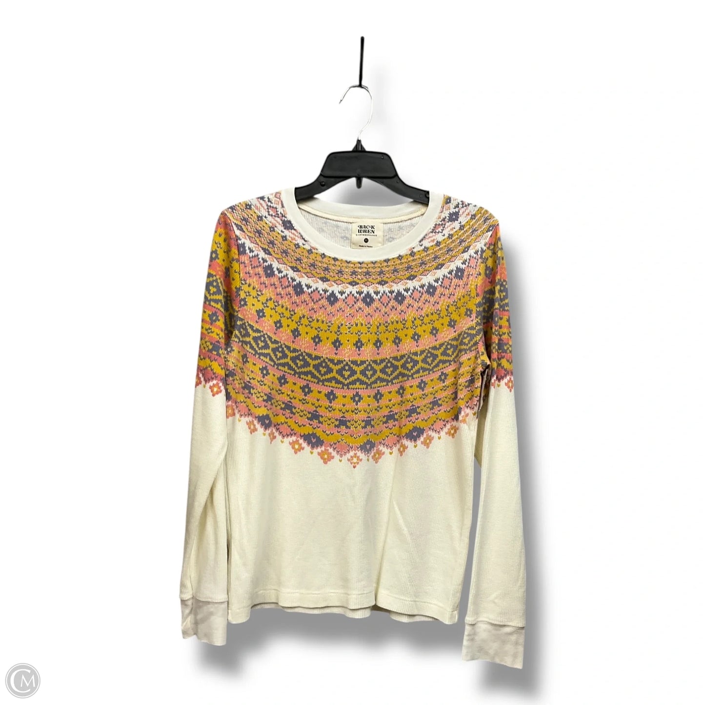 Top Long Sleeve By Anthropologie In Multi-colored, Size: M