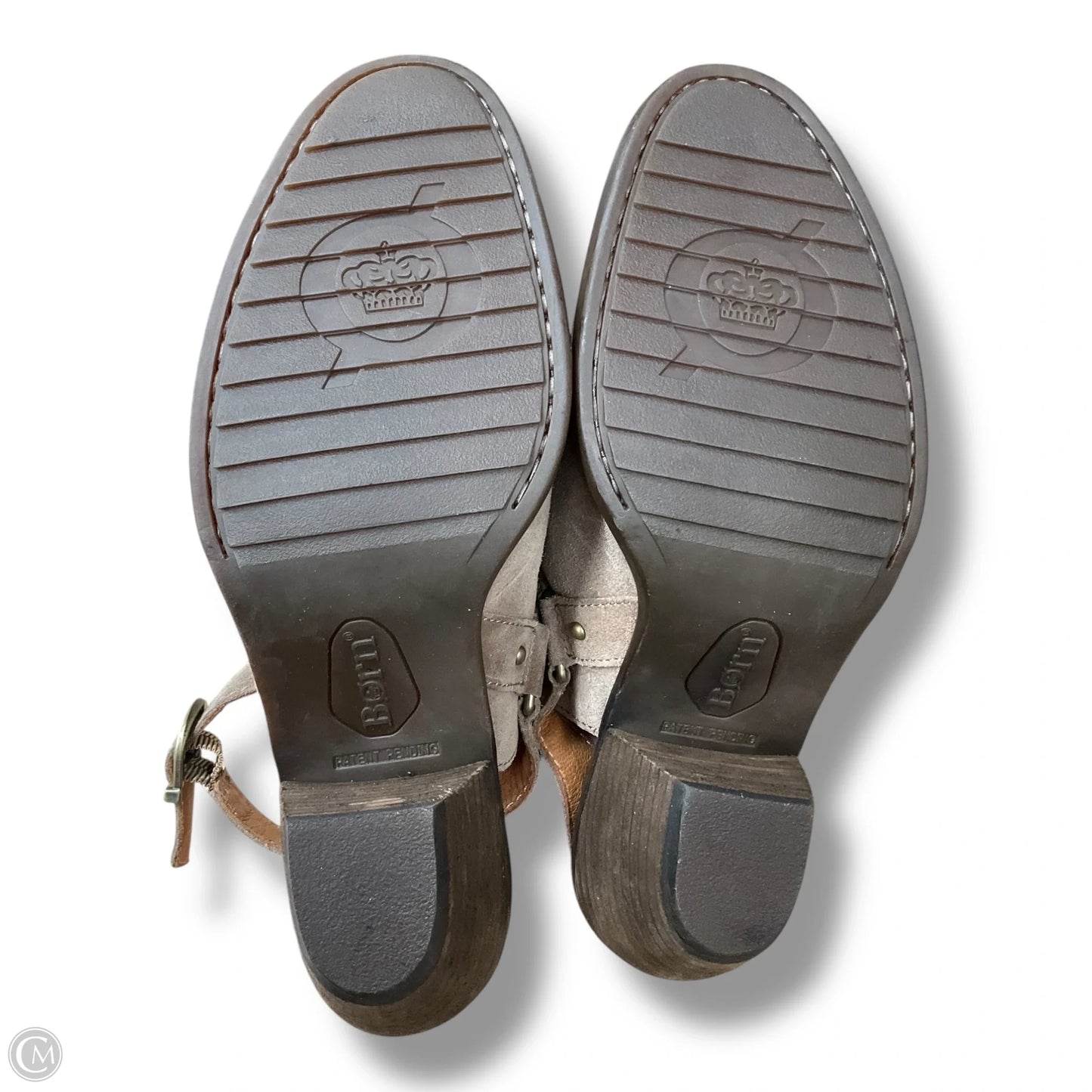 Boots Ankle Heels By Born In Brown, Size: 10