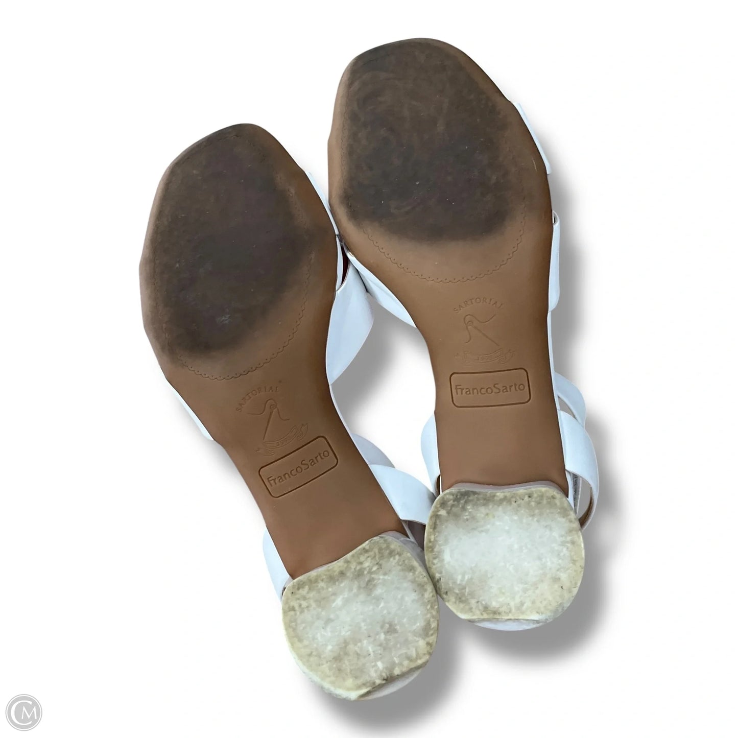 Shoes Heels Block By Franco Sarto In White, Size: 7