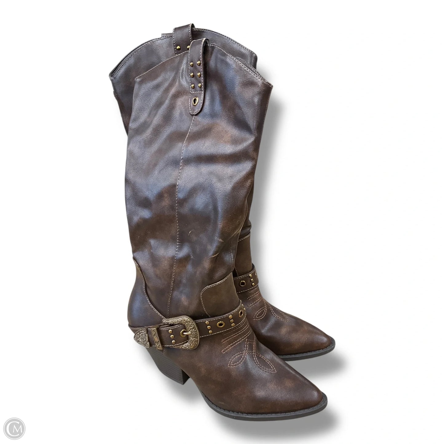 Boots Western By Forever In Brown, Size: 10