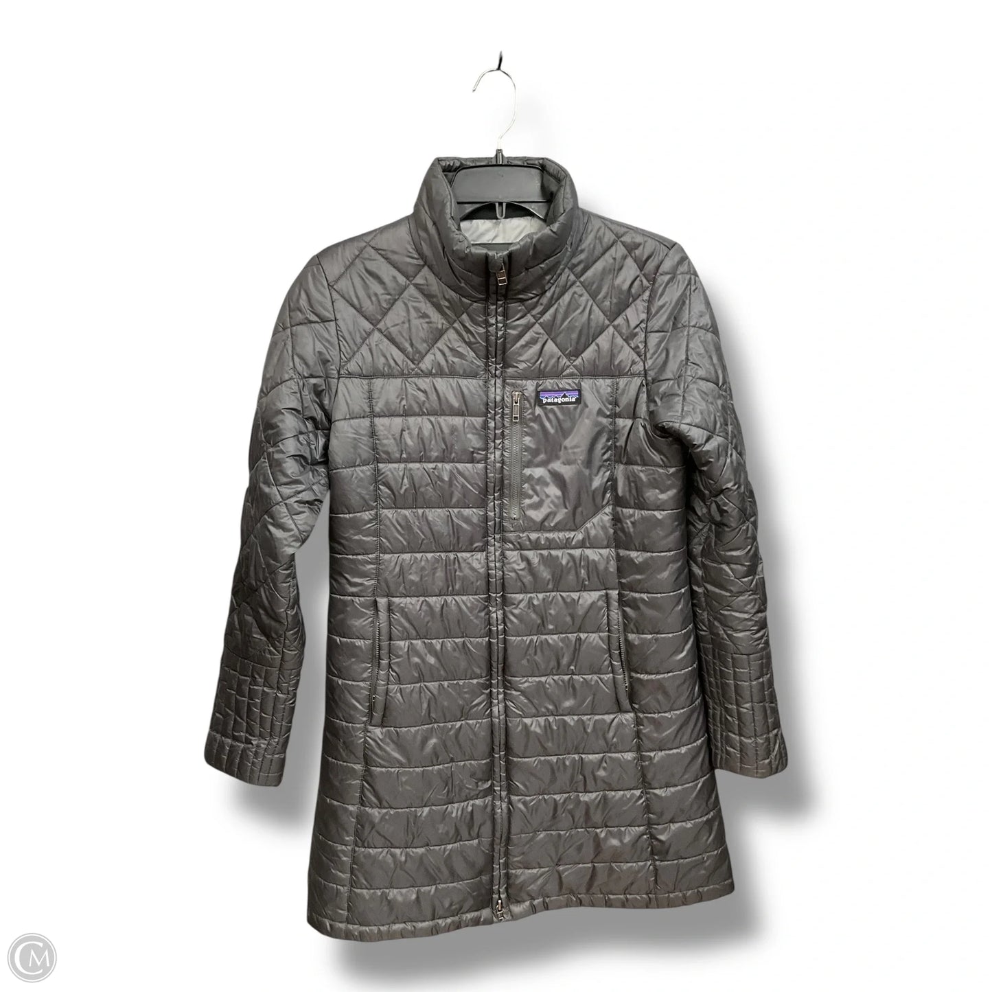 Coat Puffer & Quilted By Patagonia In Grey, Size: M