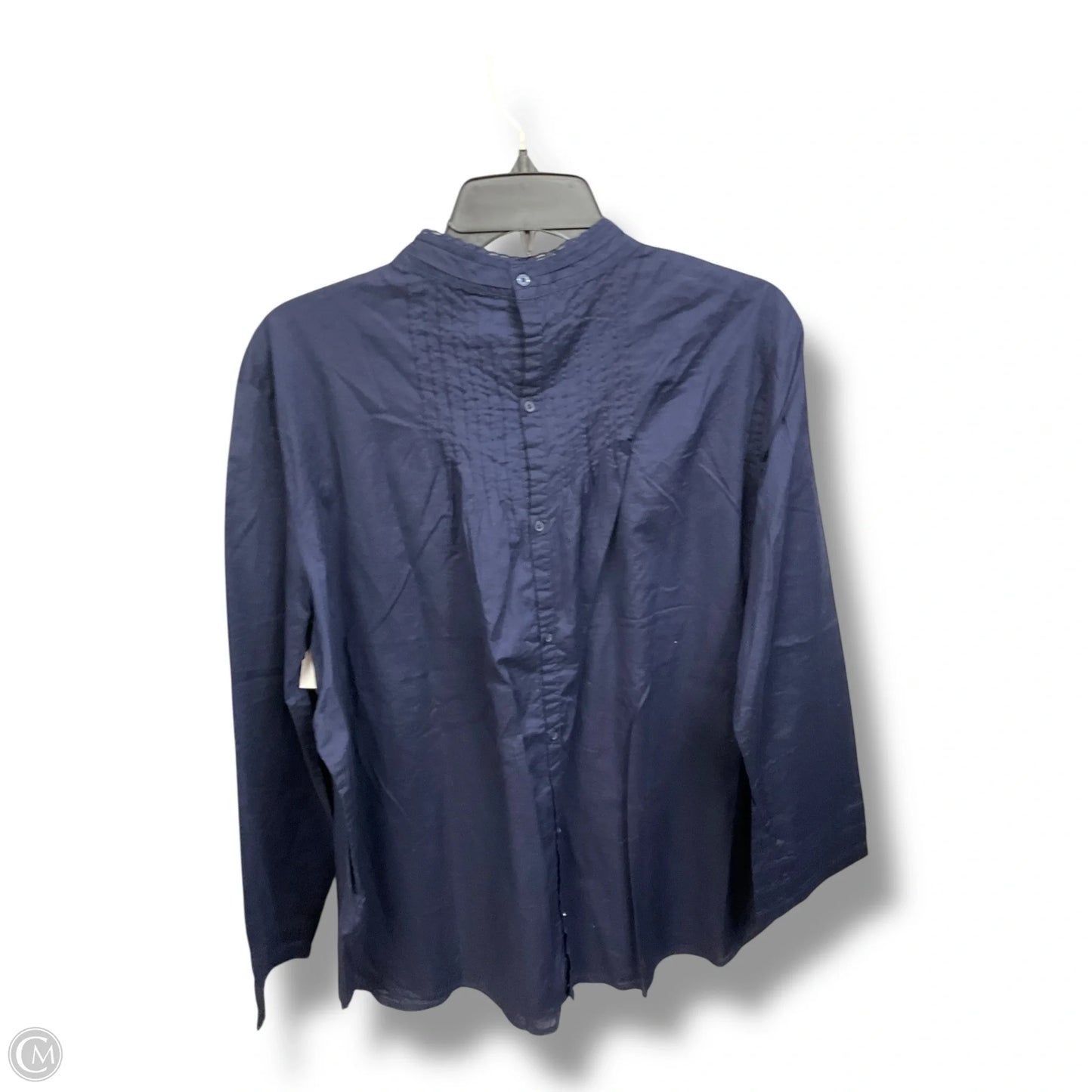 Top Long Sleeve Basic By Gap In Navy, Size: Xl
