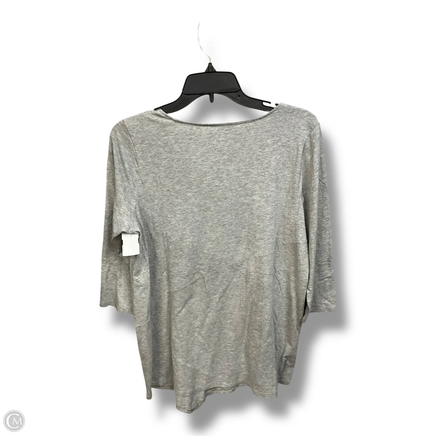 Top Long Sleeve By Talbots In Silver, Size: 1x