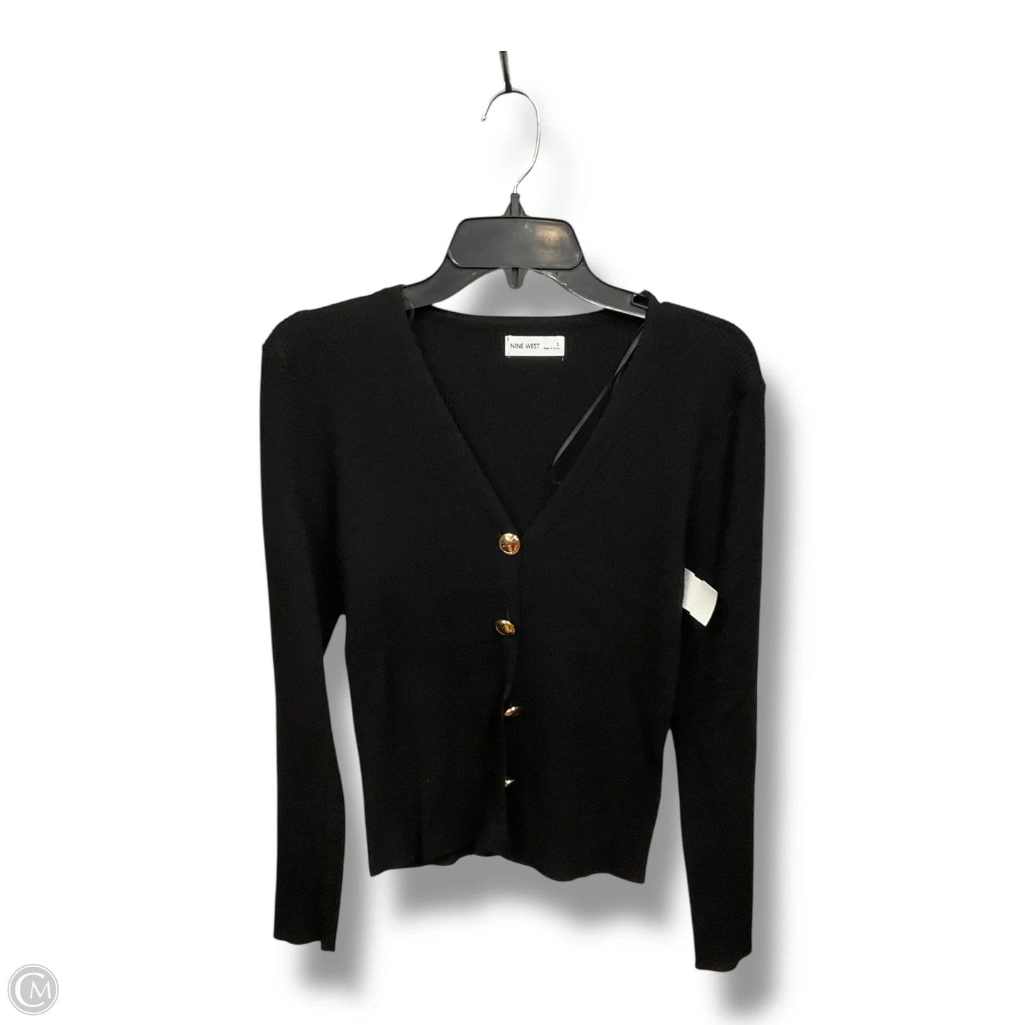 Cardigan By Nine West Apparel In Black, Size: S