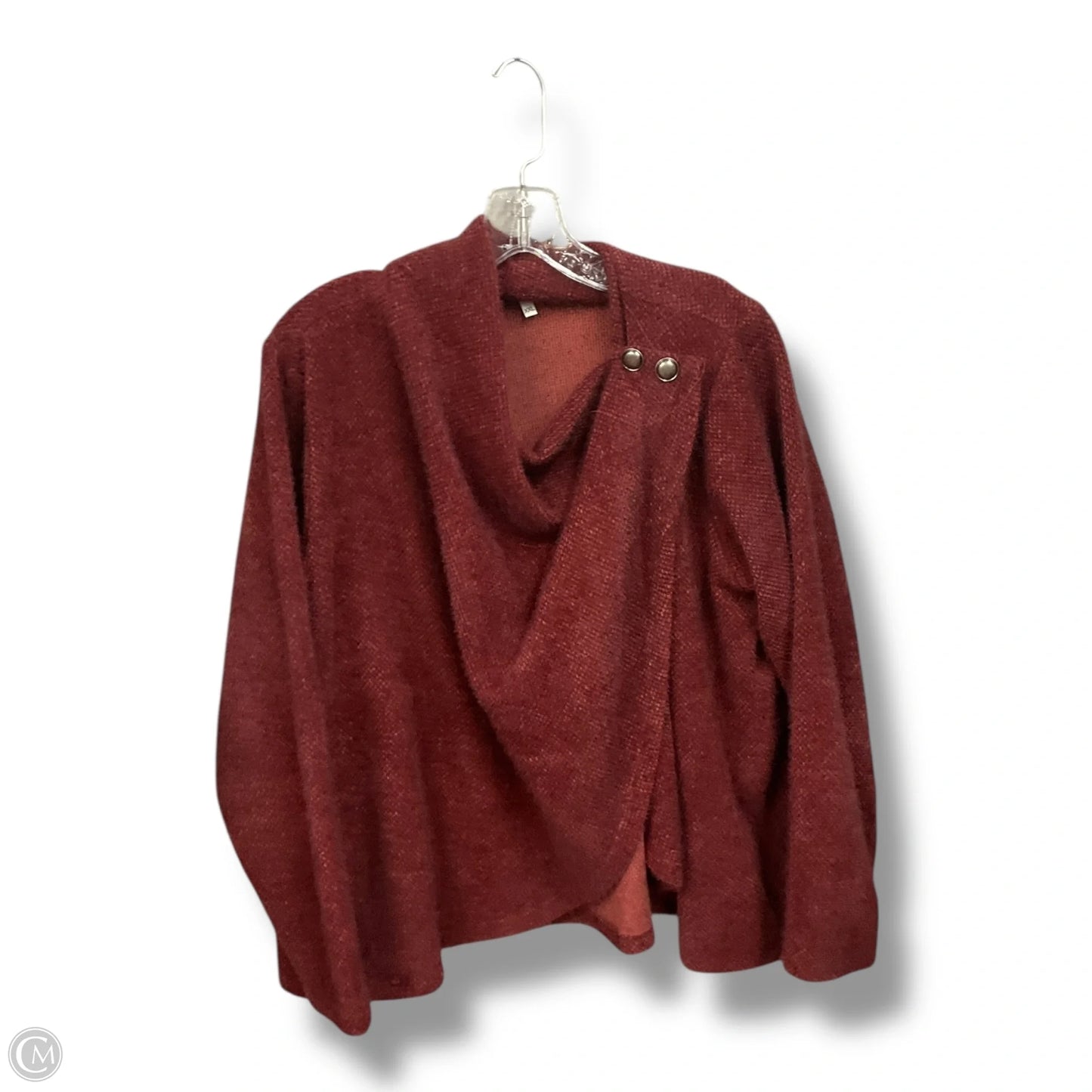 Poncho By Maurices In Maroon, Size: Xxl