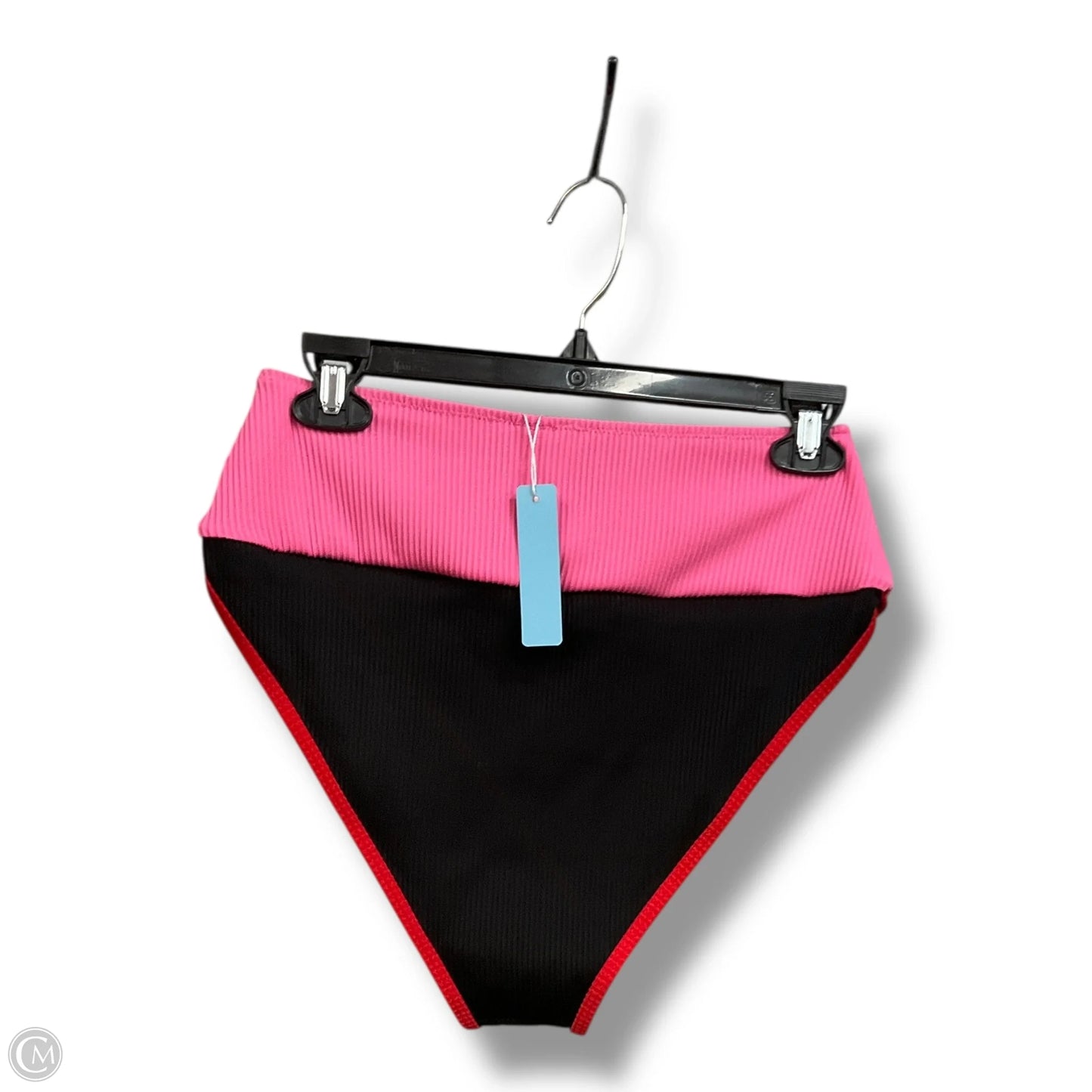 Swimsuit 2pc By Cme In Black & Pink, Size: M