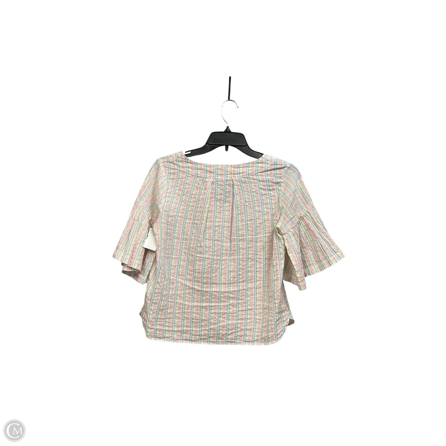 Top Short Sleeve By A New Day In Striped Pattern, Size: Xs