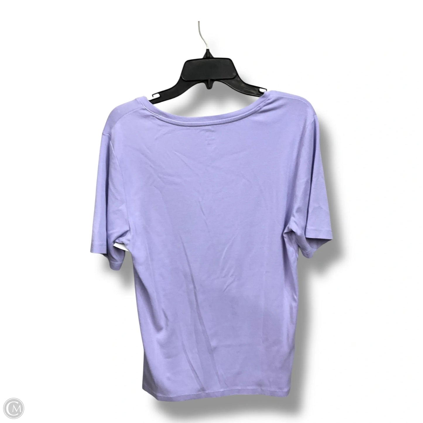Top Short Sleeve Basic By Gap In Purple, Size: Xl