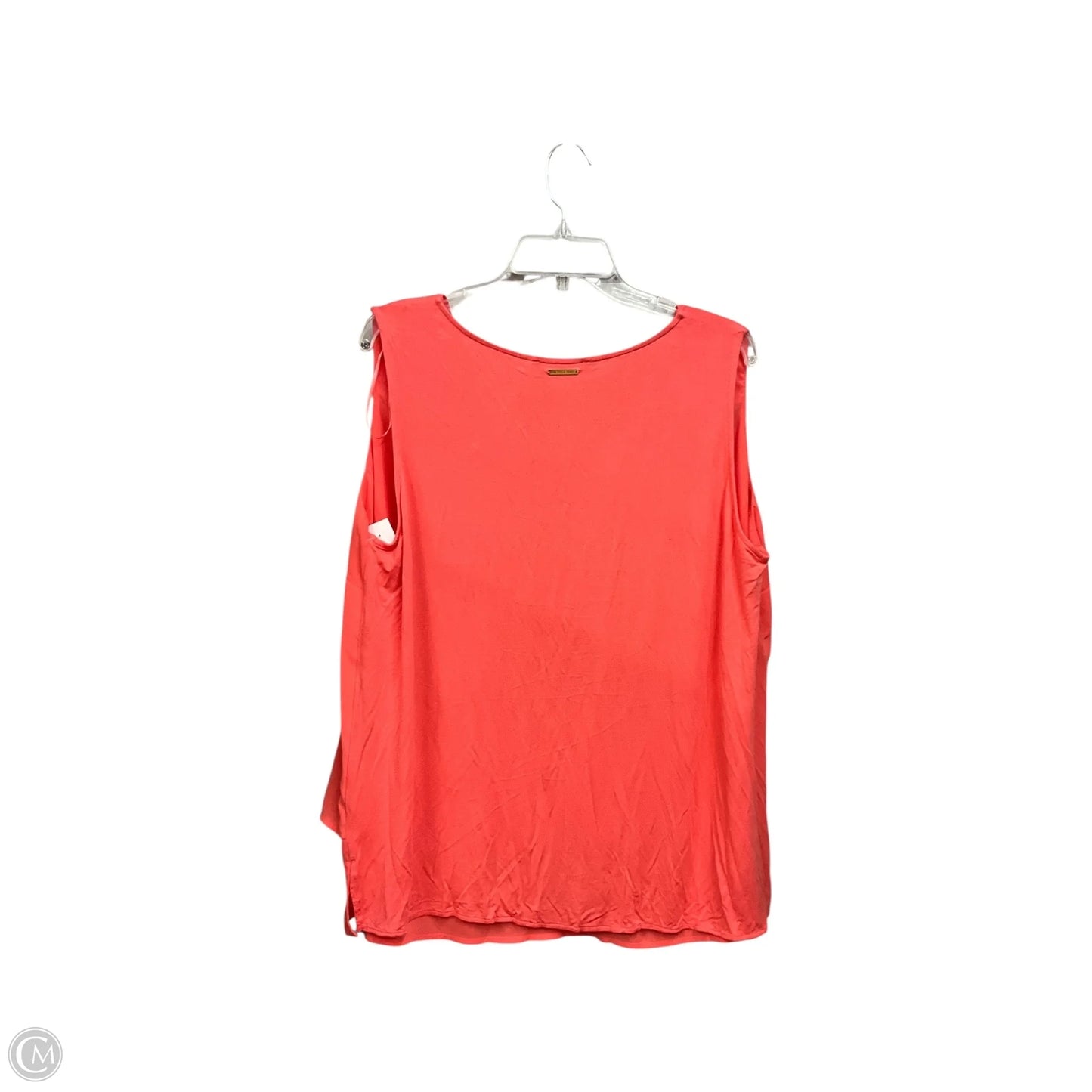 Blouse Sleeveless By Michael By Michael Kors In Coral, Size: 2x