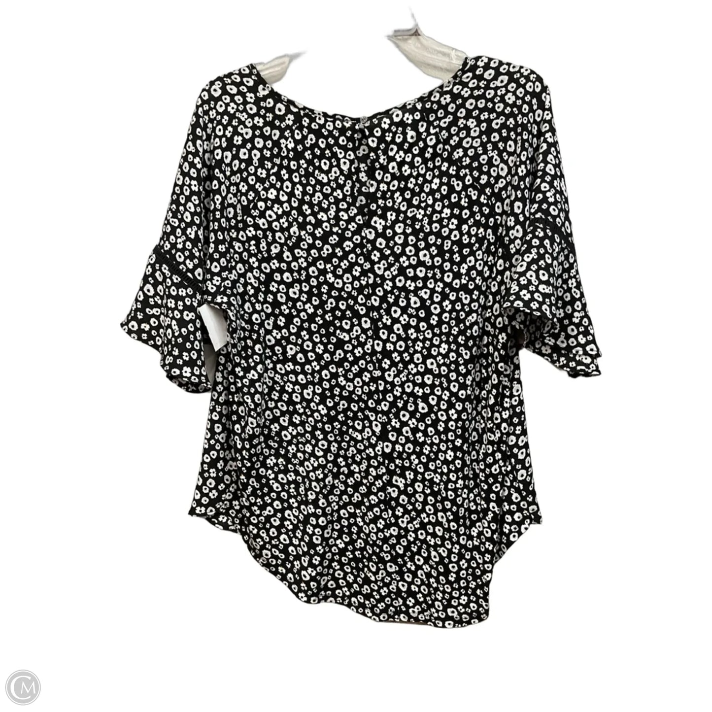 Top Short Sleeve By Loft In Floral Print, Size: M