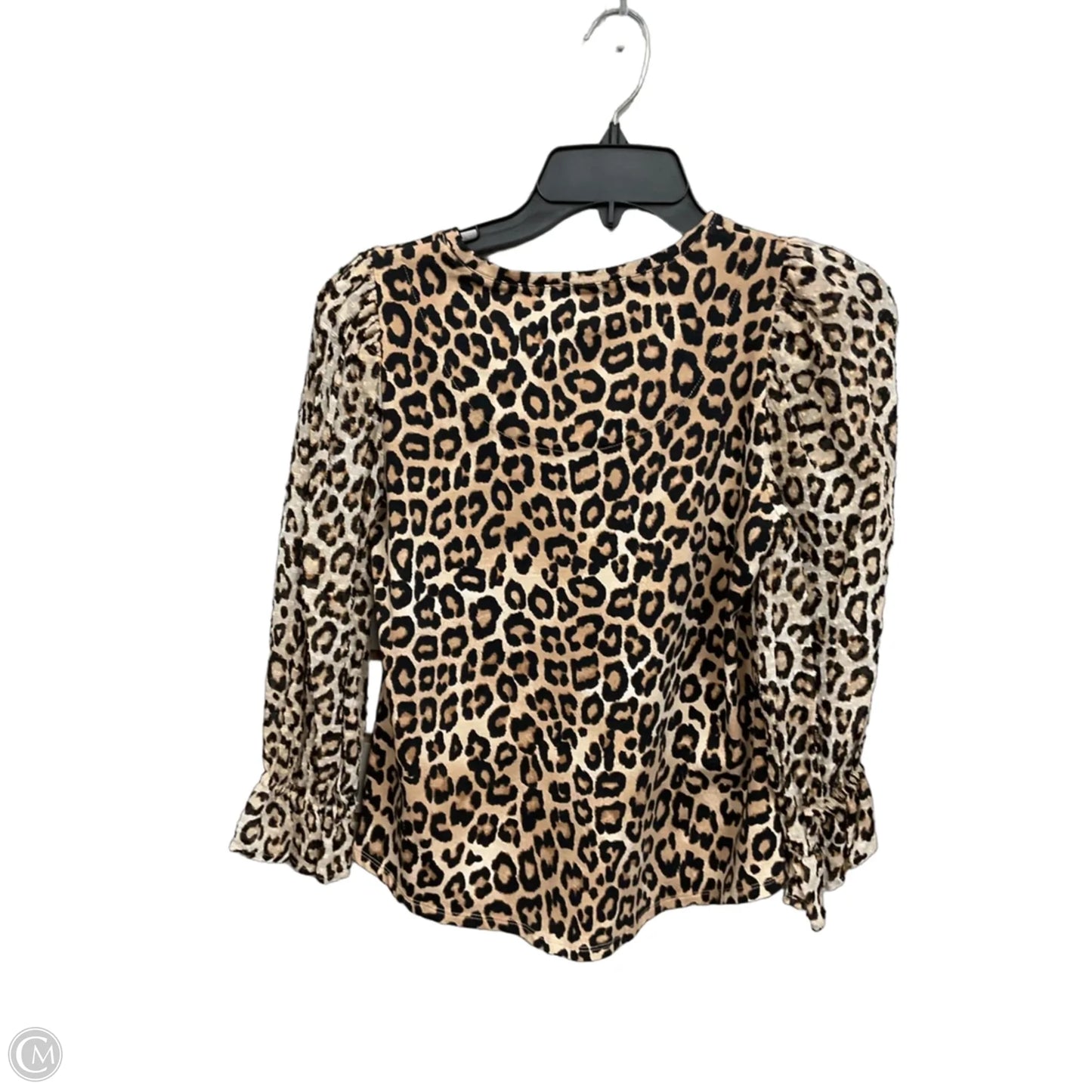 Top Long Sleeve By Chicos In Animal Print, Size: Xs