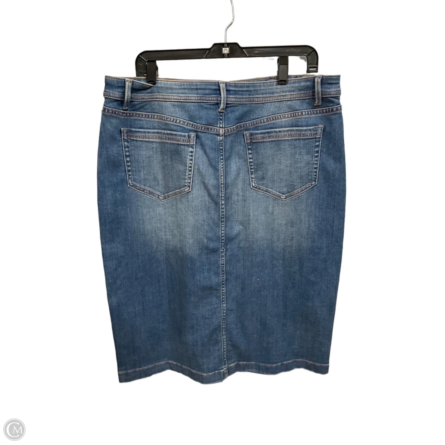 Skirt Midi By J. Jill In Blue Denim, Size: 14