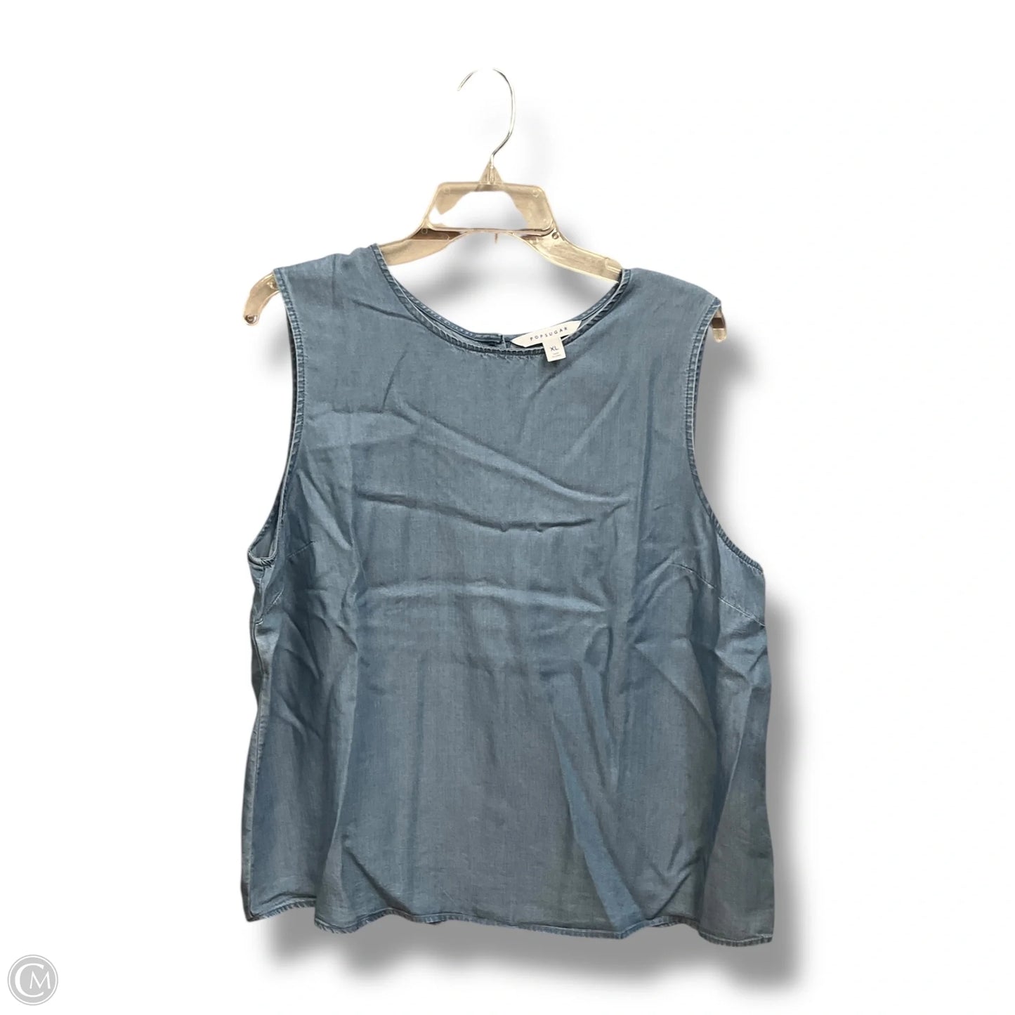 Top Sleeveless By Clothes Mentor In Blue, Size: Xl