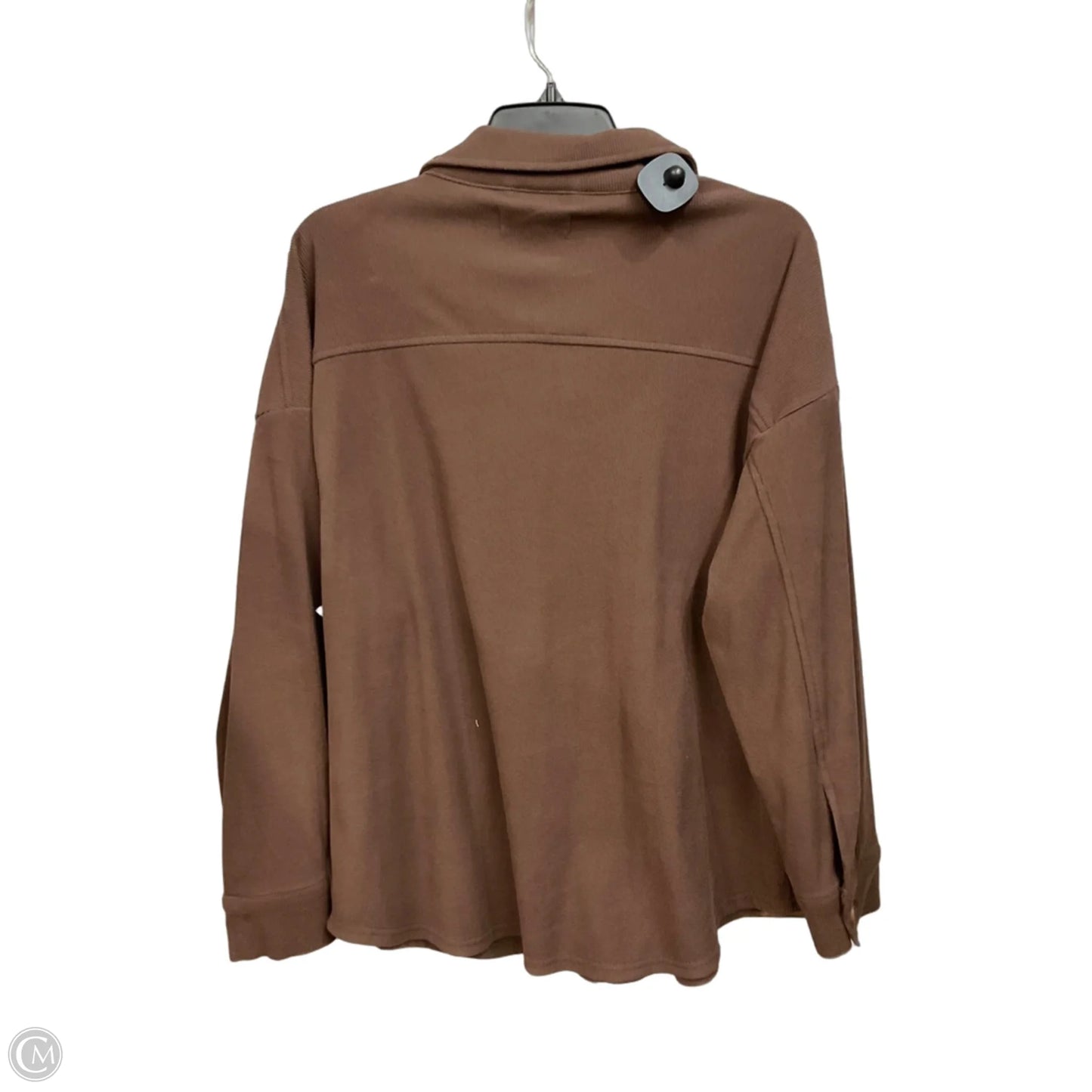 Jacket Shirt By Hippie Rose In Brown, Size: M