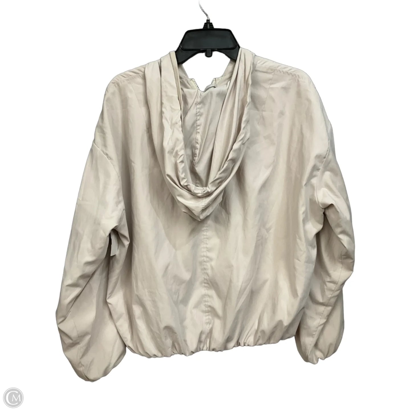 Jacket Windbreaker By Clothes Mentor In Tan, Size: M