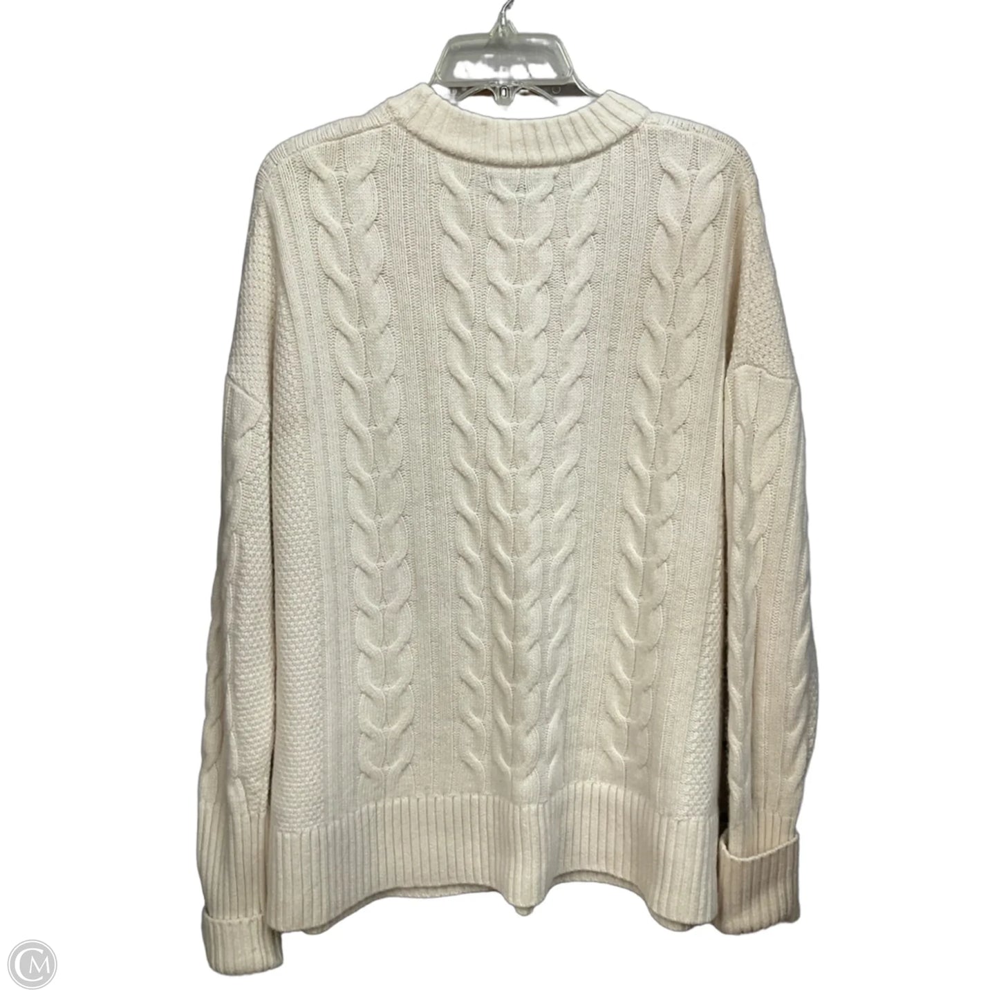 Sweater By Banana Republic In Cream, Size: L
