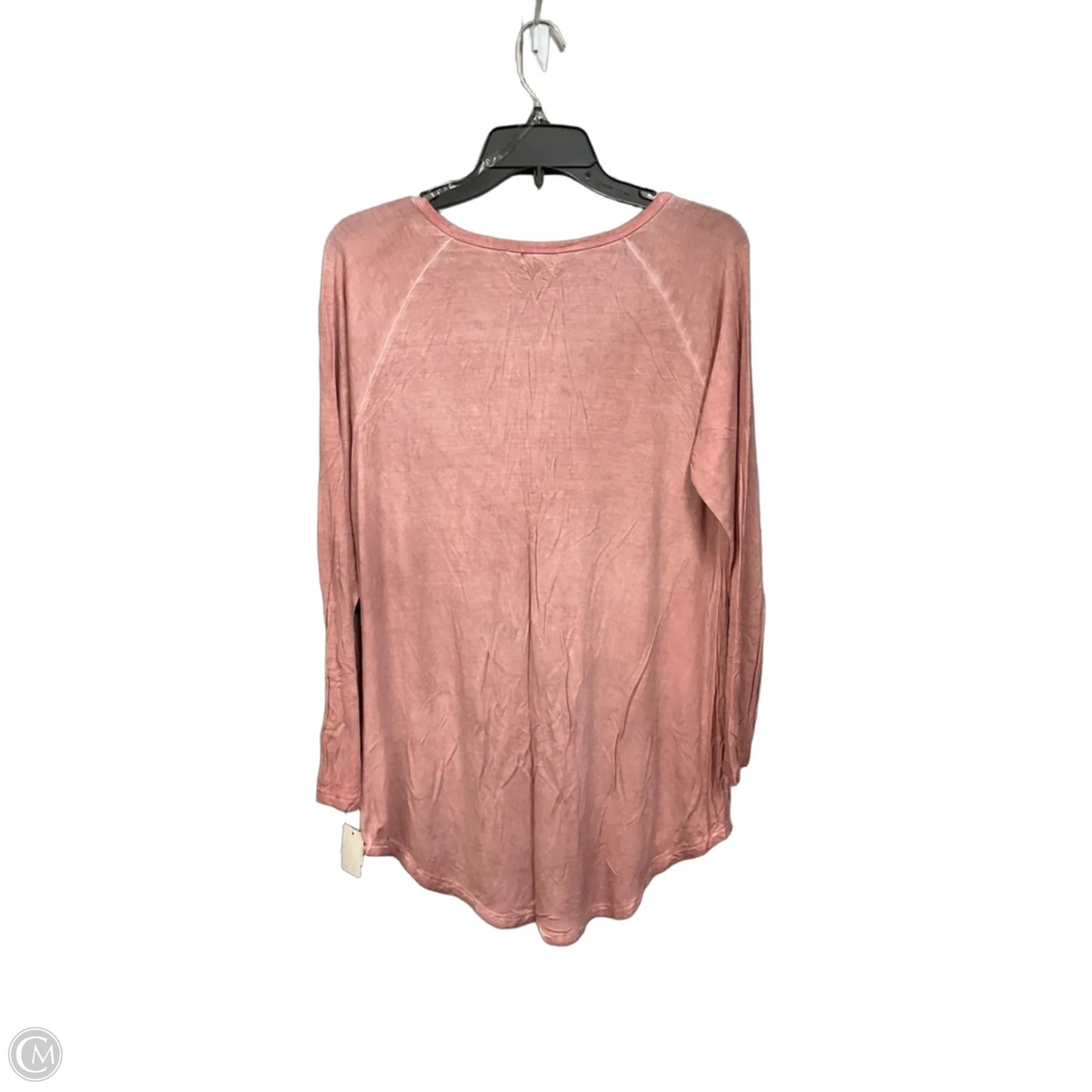 Top Long Sleeve By Ultra Flirt In Pink, Size: Xl