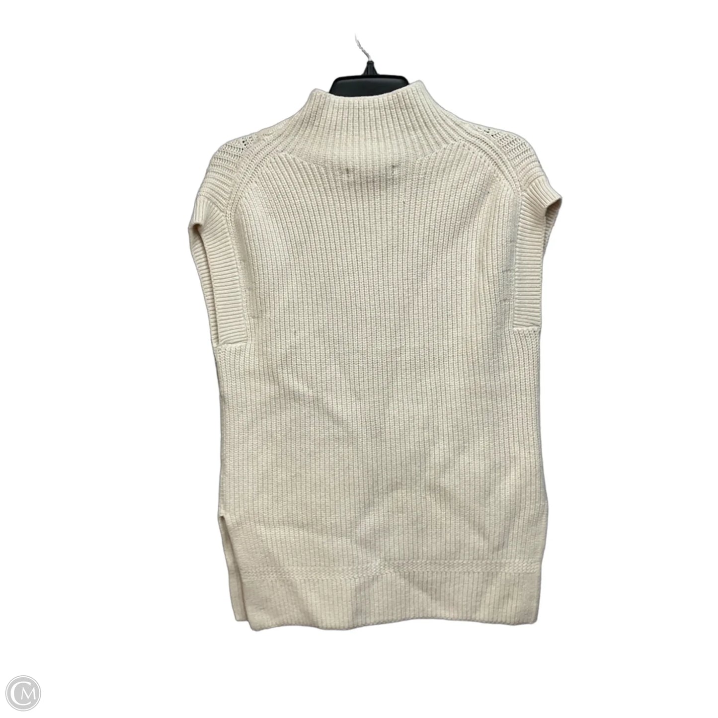 Vest Sweater By Banana Republic In Cream, Size: Xs