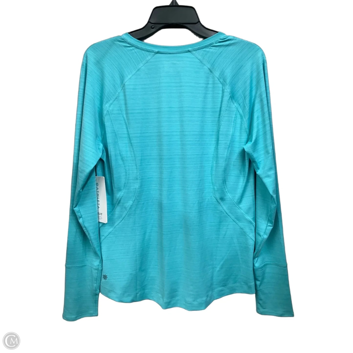 Athletic Top Long Sleeve Crewneck By Athleta In Teal, Size: L