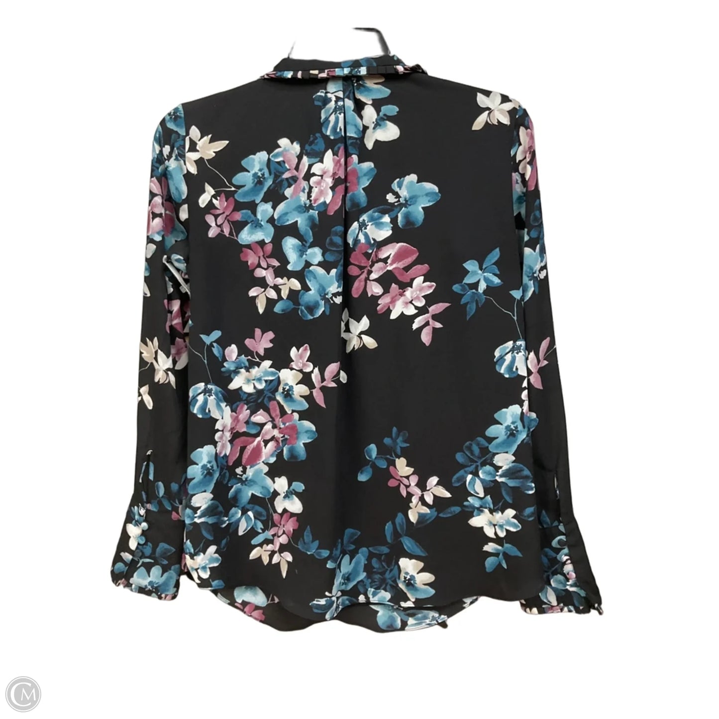 Top Long Sleeve By White House Black Market In Floral Print, Size: Xs