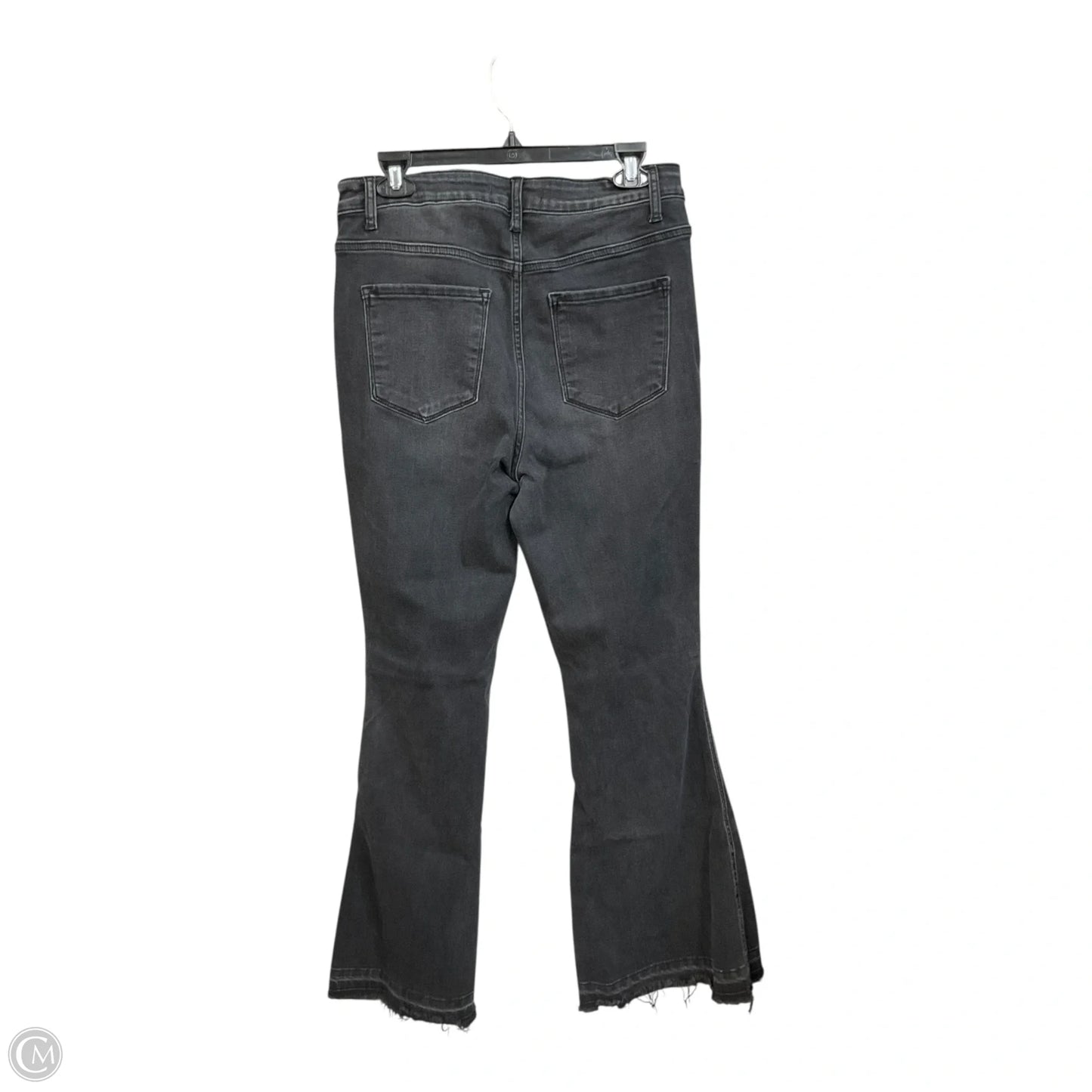 Jeans Flared By Flying Monkey In Grey Denim, Size: 12