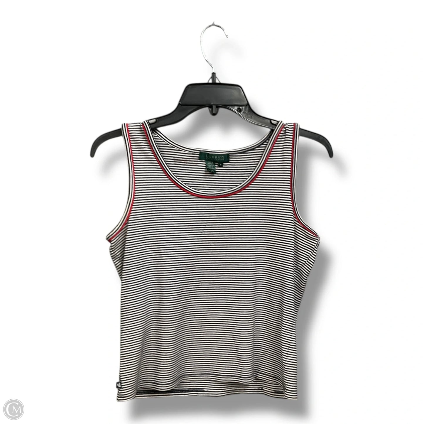 Tank Top By Lauren By Ralph Lauren In Striped Pattern, Size: M