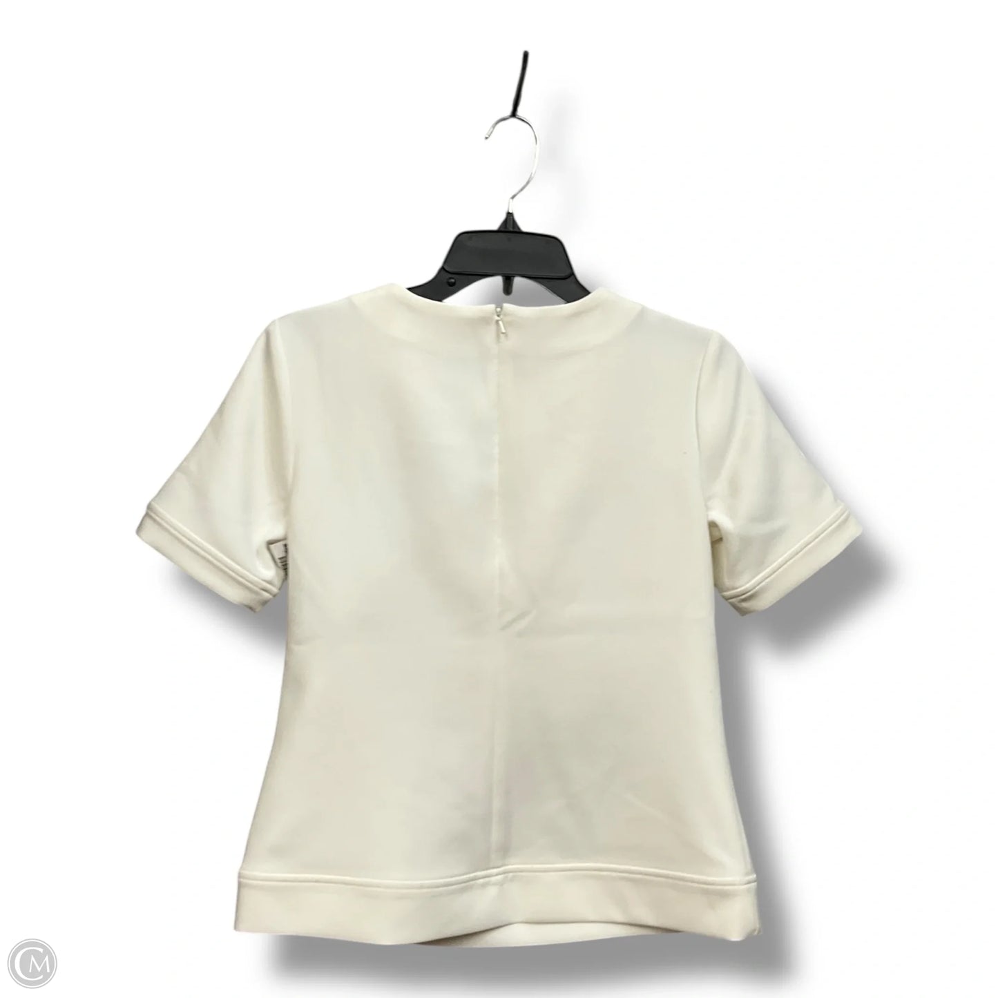 Top Short Sleeve By Banana Republic In Cream, Size: Xs