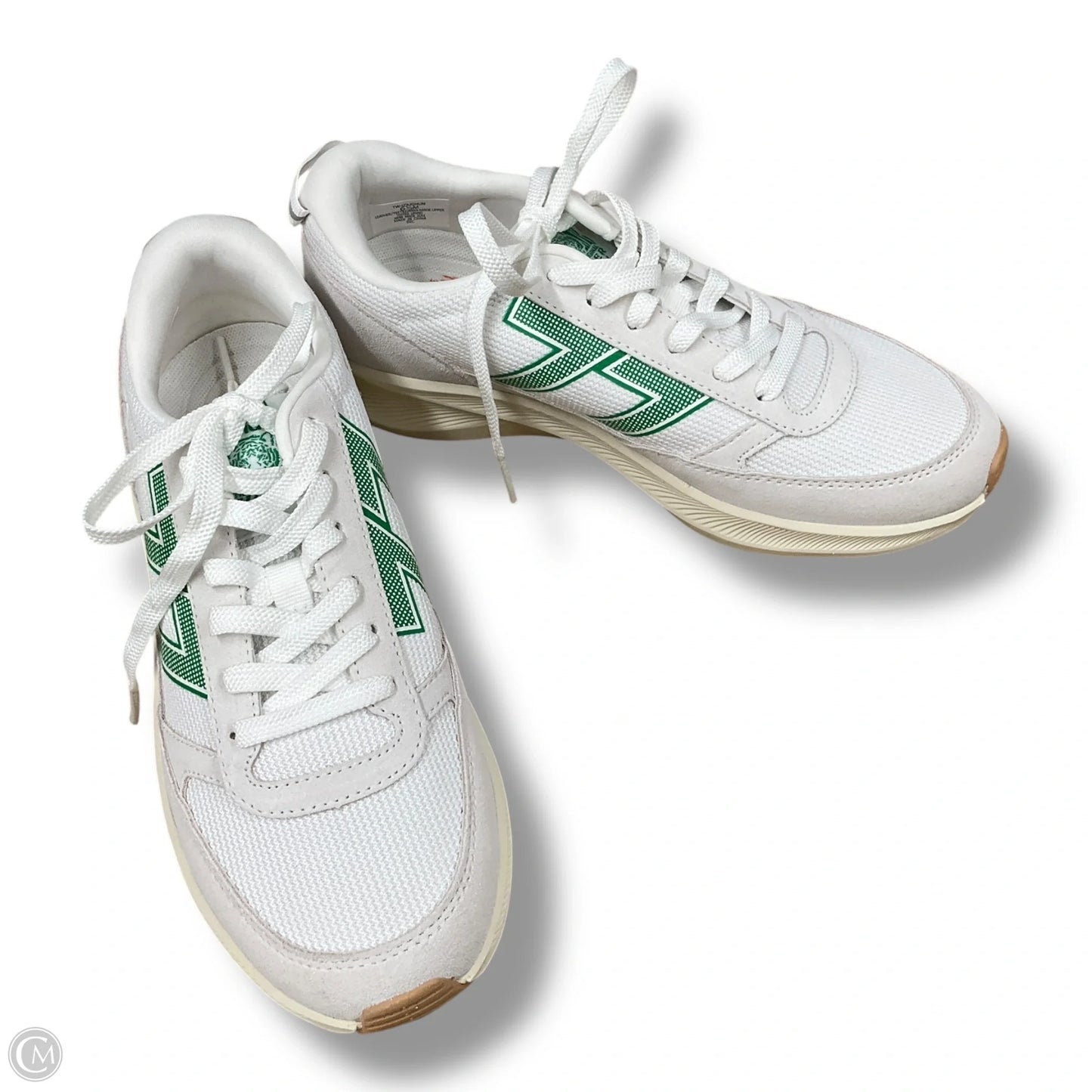 Shoes Sneakers By Cmb In Green & White, Size: 6.5