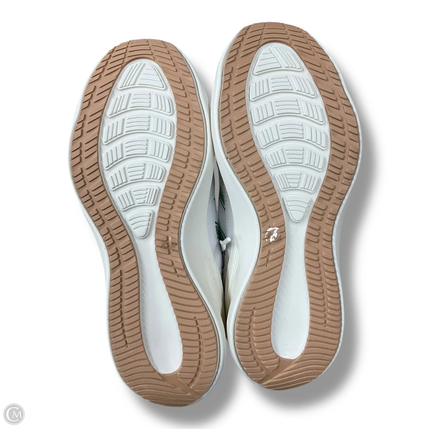 Shoes Sneakers By Cmb In Green & White, Size: 6.5