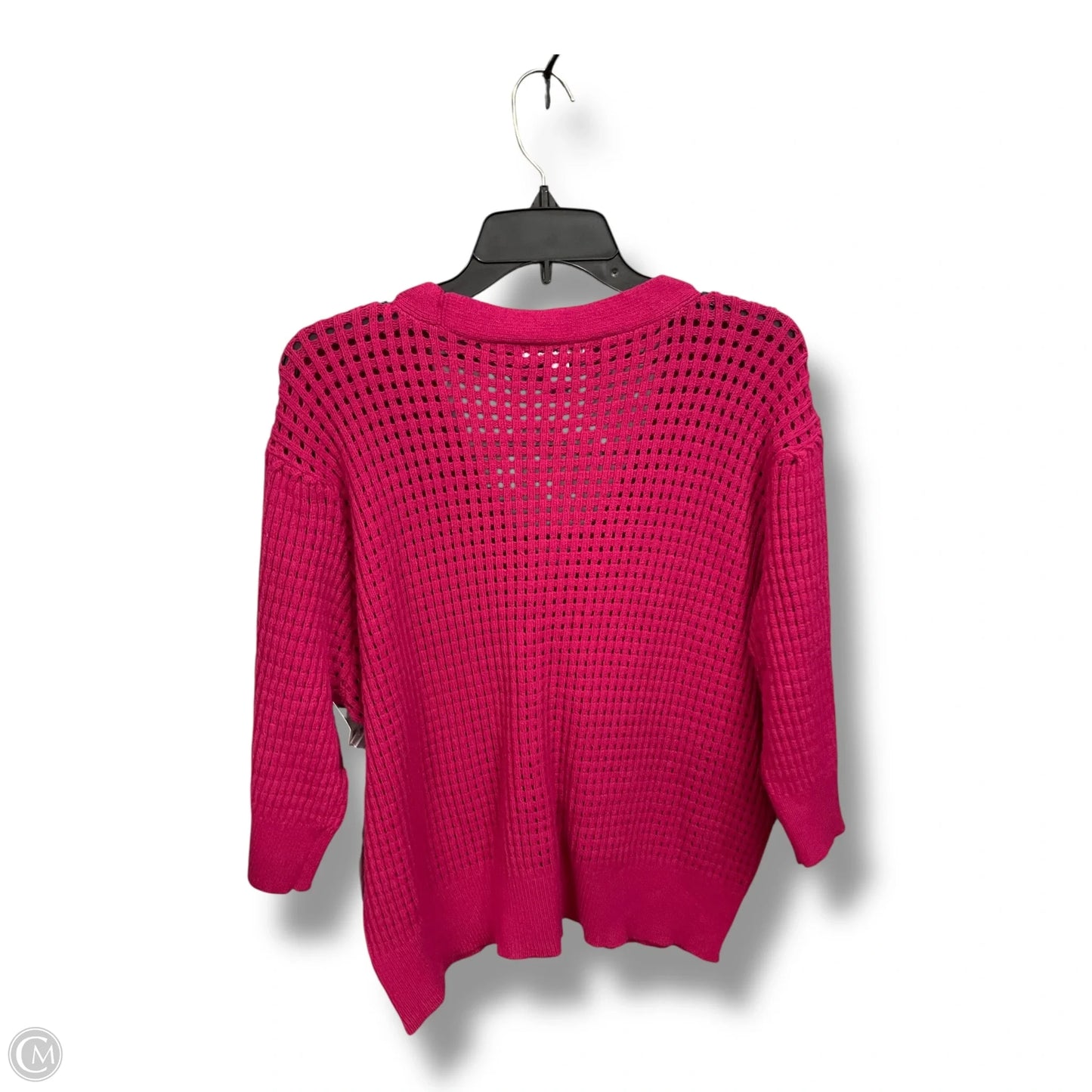 Cardigan By Liz Claiborne In Pink, Size: Xl